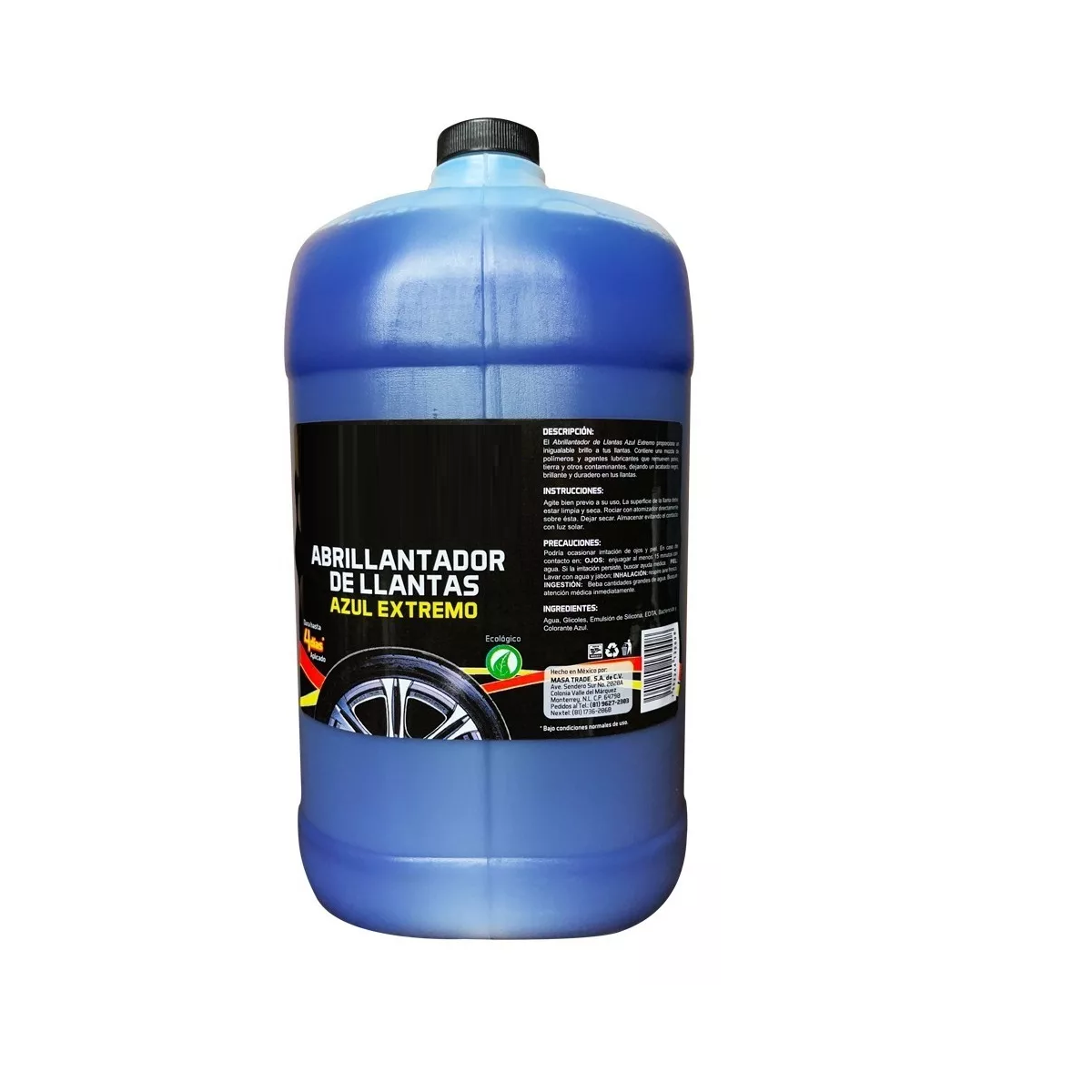 Abrillantador De Llantas Azul Extremo 4 Litros Eo Safe Imports Esi-13609 Azul