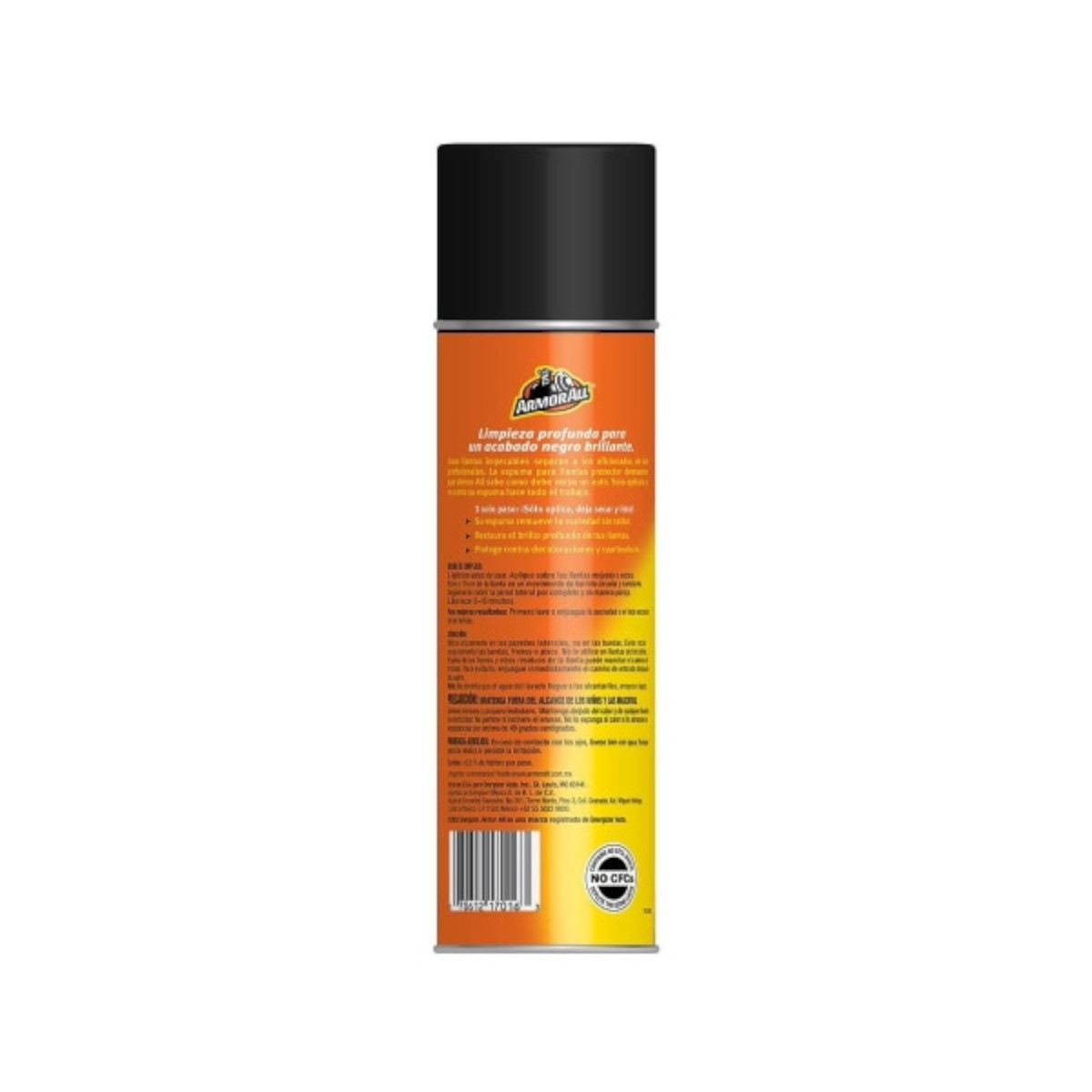 Foto 2 | Espuma para Llantas Armor All Limpieza Brillo Negro Protección 510 g