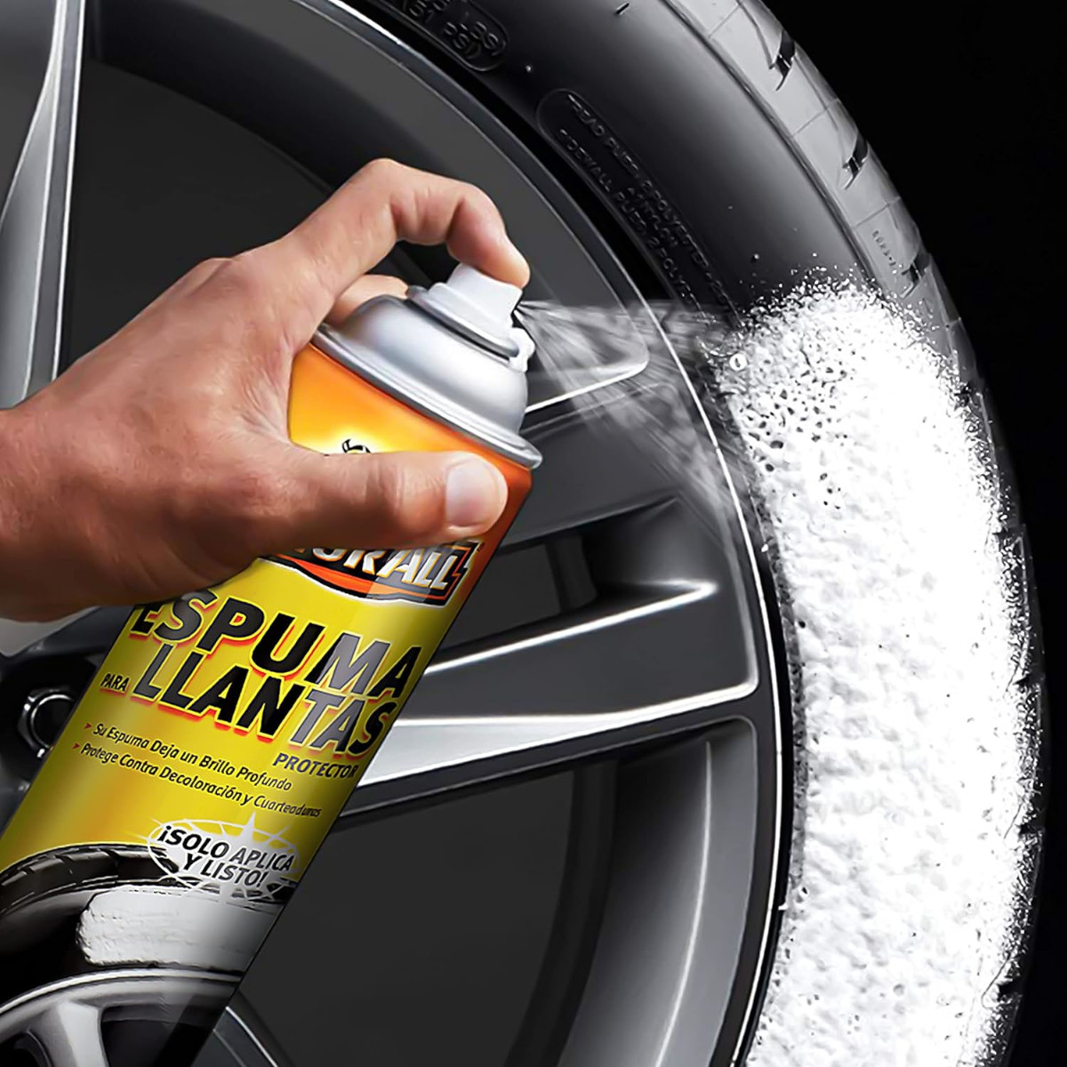 Foto 6 | Espuma Limpieza Llantas Armor All 510g Brillo Negro 2 Piezas