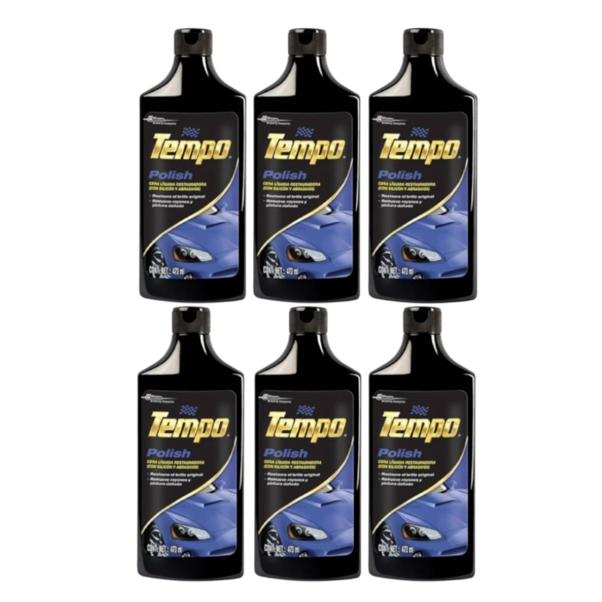 Foto 2 pulgar | Cera Líquida Restauradora Polish Tempo 473ml Kit 6 Piezas