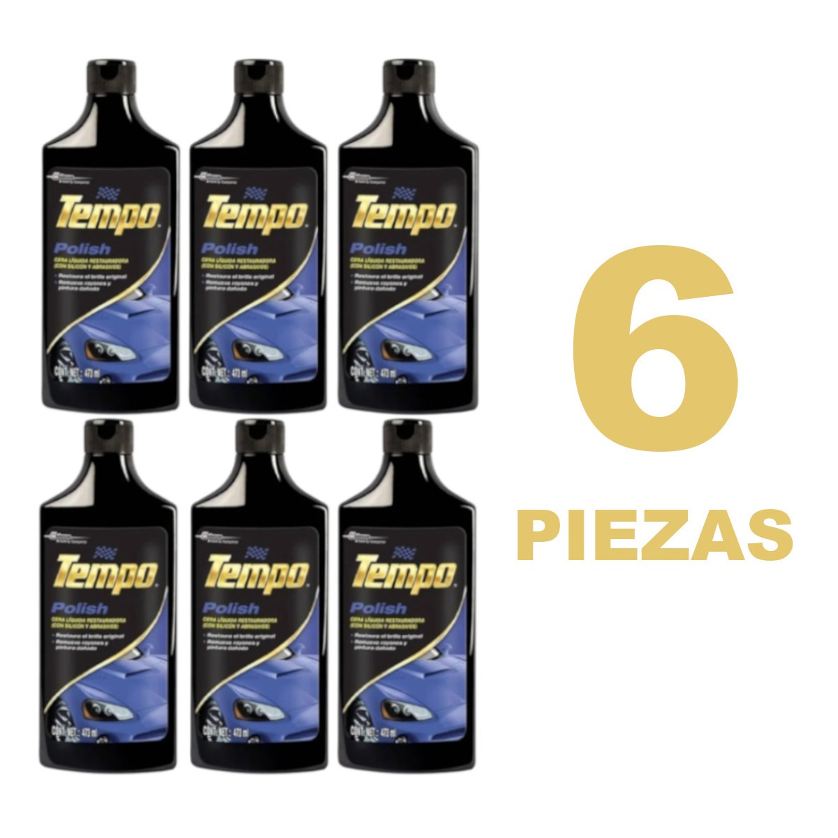Foto 3 pulgar | Cera Líquida Restauradora Polish Tempo 473ml Kit 6 Piezas
