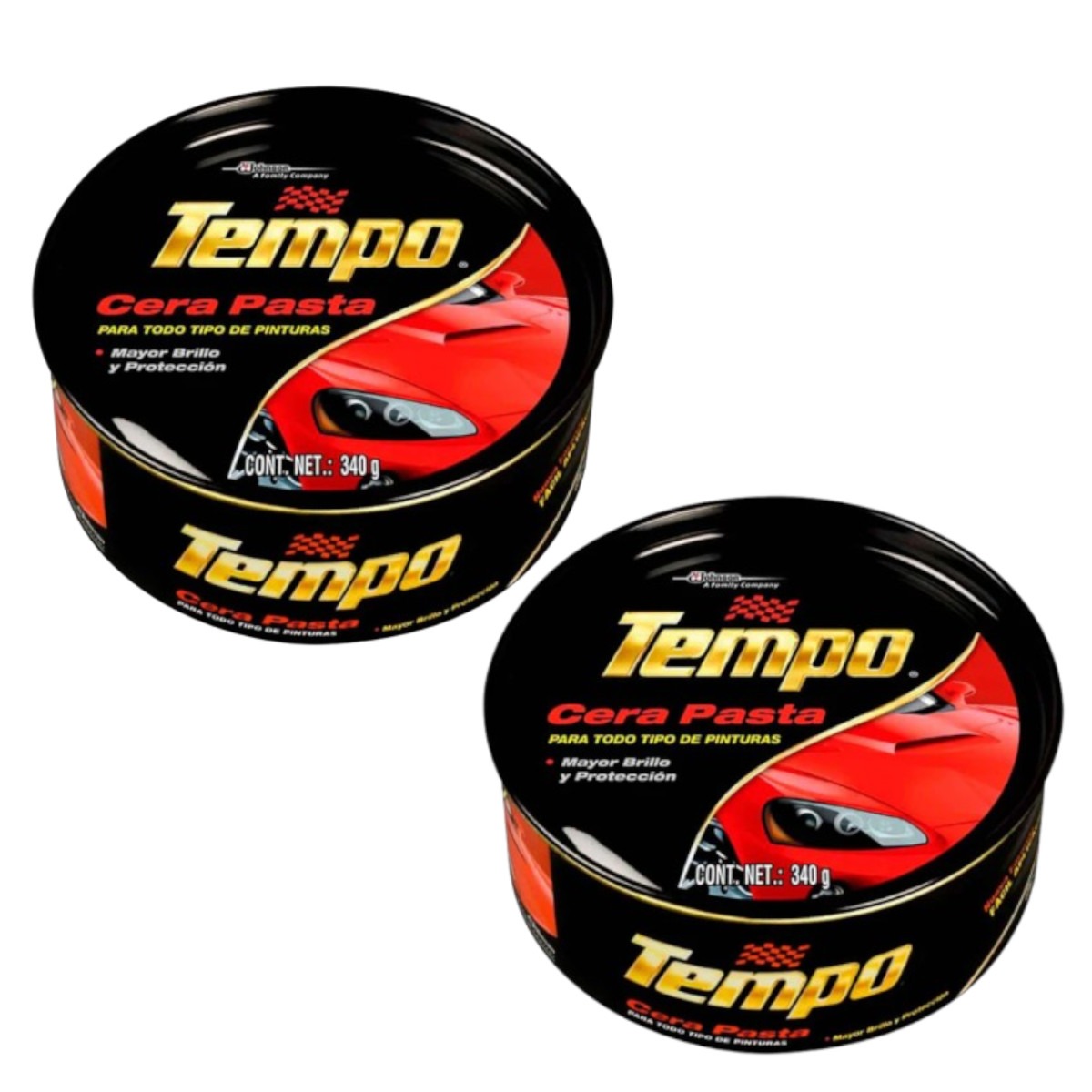 Cera Pasta Tempo Todo Tipo Pinturas 340g Kit 2 Piezas