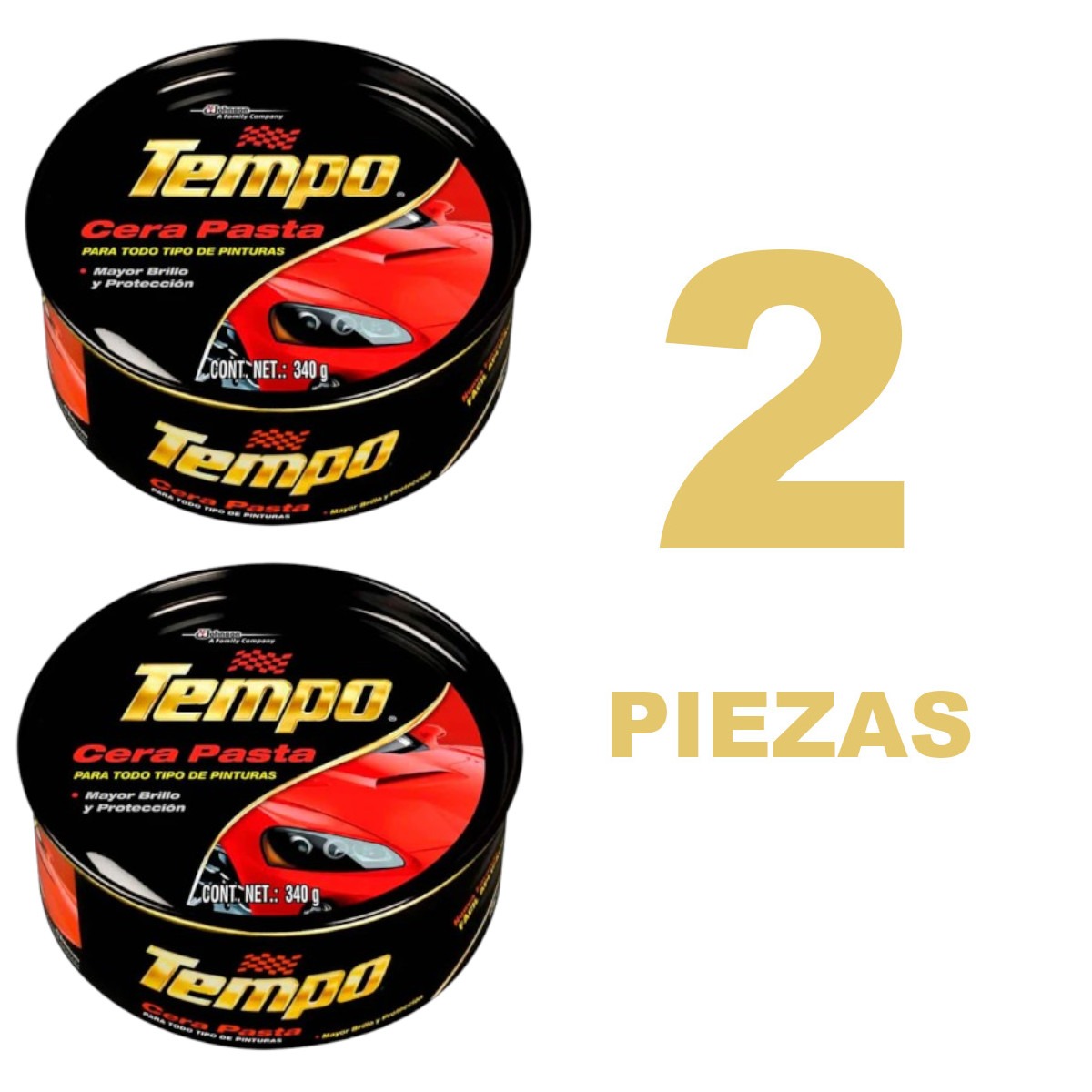Foto 3 pulgar | Cera Pasta Tempo Todo Tipo Pinturas 340g Kit 2 Piezas