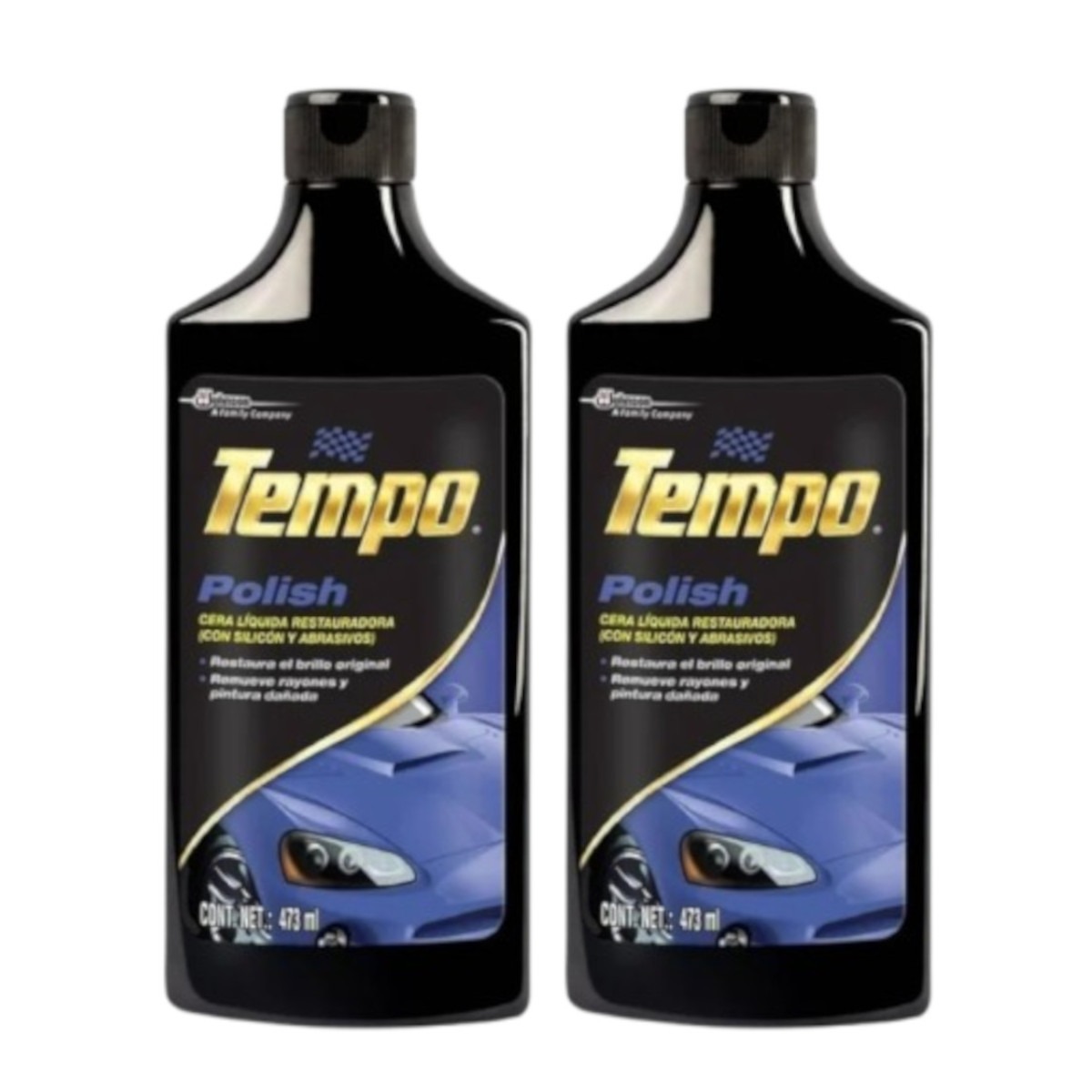 Foto 2 pulgar | Cera Líquida Restauradora Polish Tempo 473ml Kit 2 Piezas