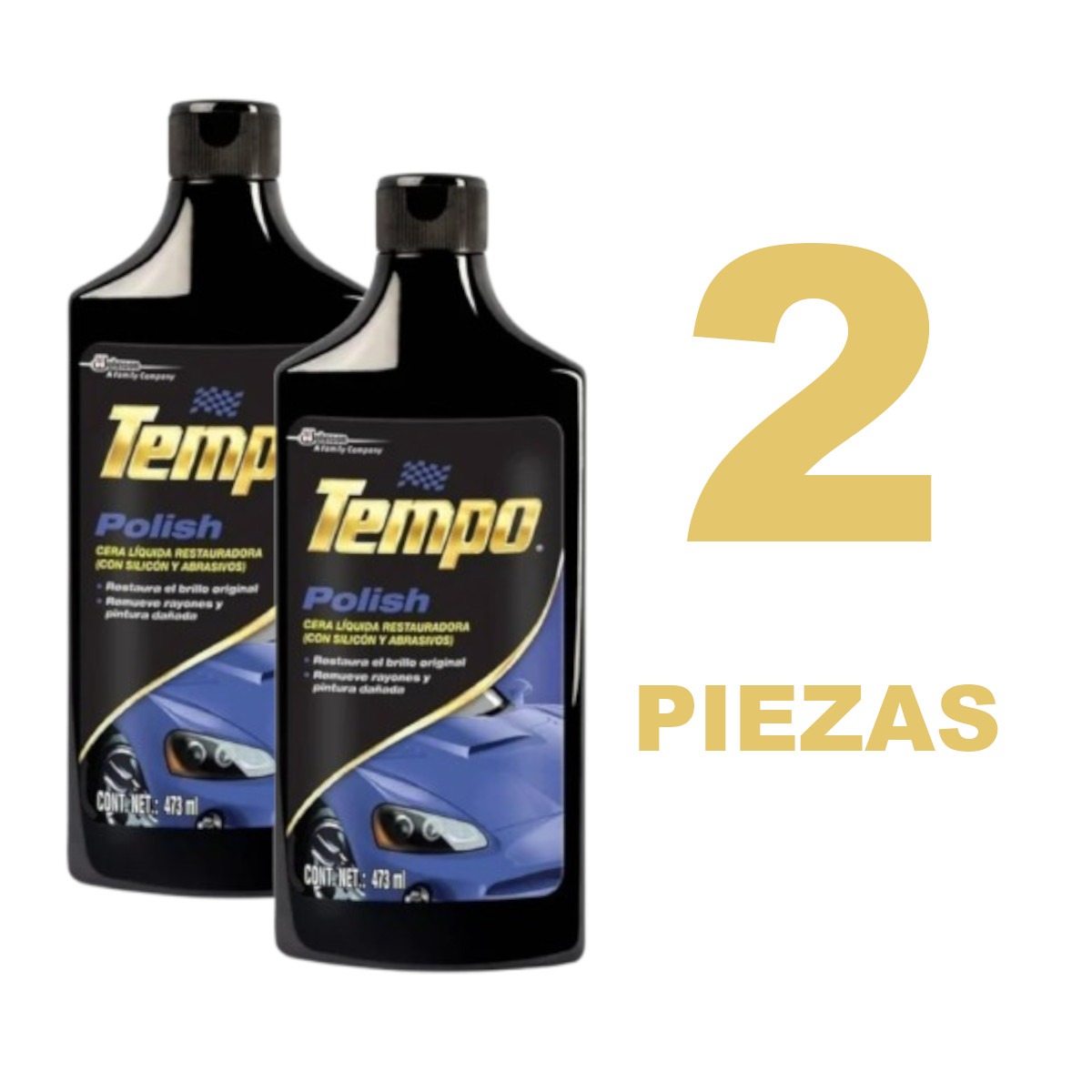 Foto 3 pulgar | Cera Líquida Restauradora Polish Tempo 473ml Kit 2 Piezas