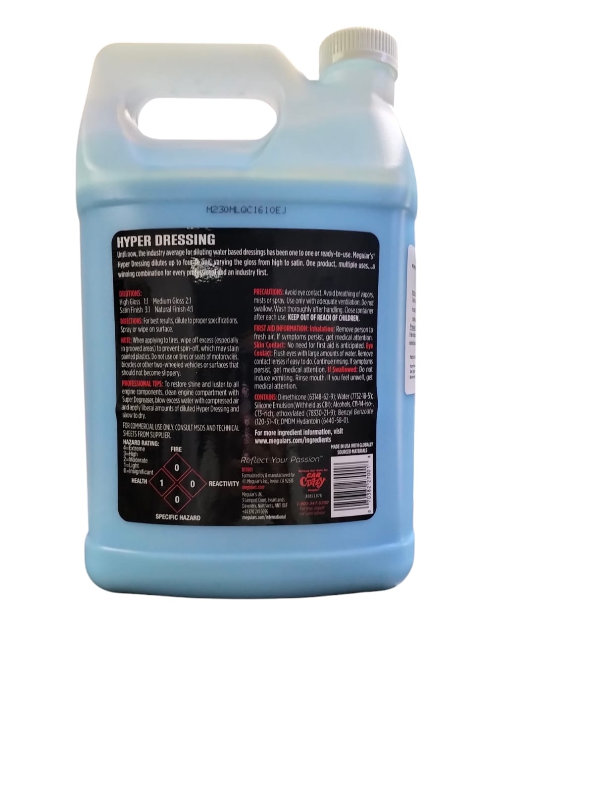 Foto 2 | Hyper Dressing Meguiar's D17001 Abrillantador Plásticos 3.79 L