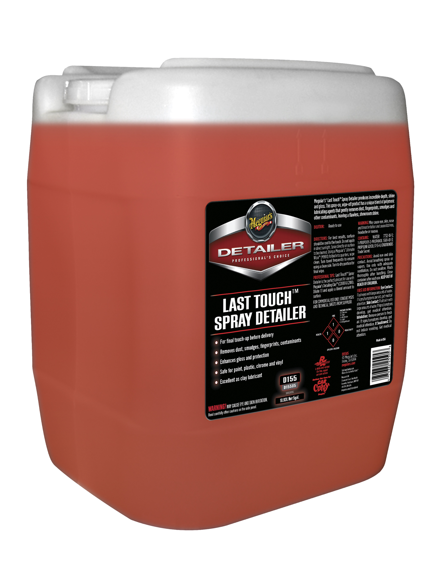 Foto 1 | Meguiar's, Resaltador De Brillo Last Touch Spray Detailer, D15505, 5 Galones.