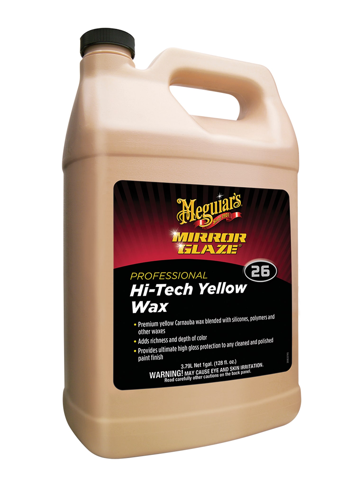 Meguiar's, Cera Amarilla Profesional De Alta Tecnología, M2601, 3.79l.