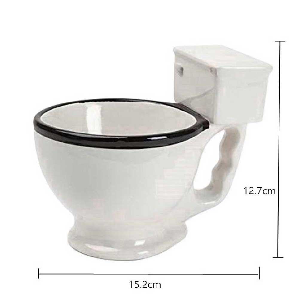 Foto 2 | Taza Bowl de Cerámica Happyware en Forma de Wc color Blanco