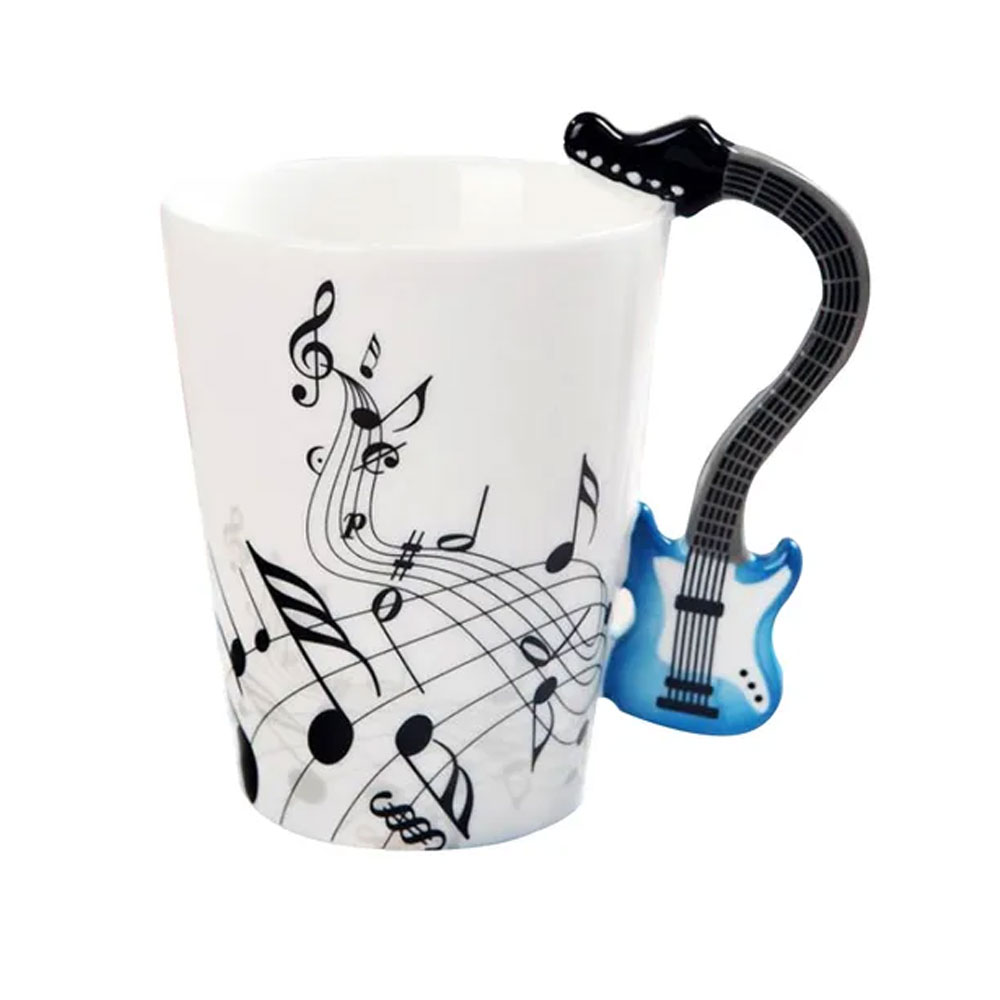 Foto 2 pulgar | Taza Happyware con Mango de Guitarra color Azul