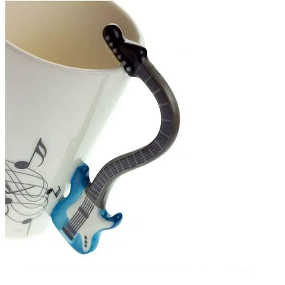 Foto 4 pulgar | Taza Happyware con Mango de Guitarra color Azul