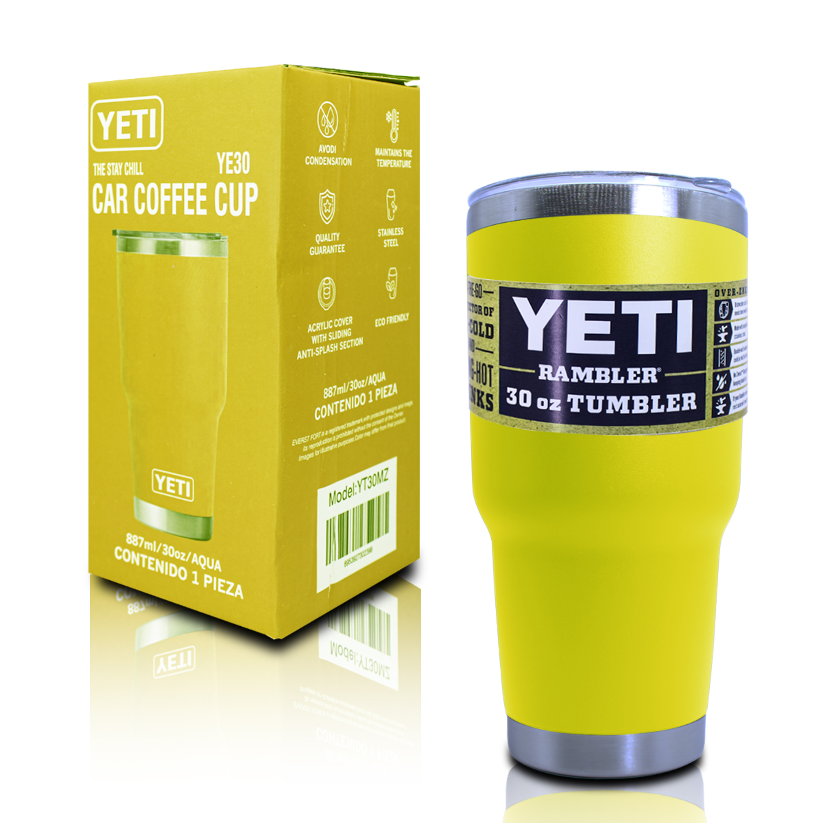 Foto 1 | Vaso Térmico Yeti Amarillo 30 Oz