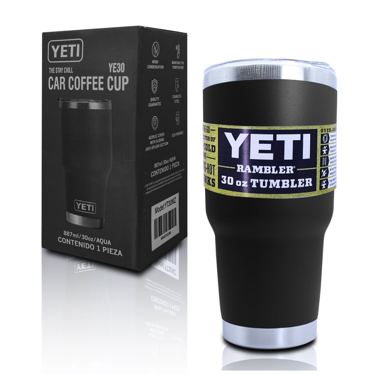 Vaso Yeti Térmico color Negro Capacidad de 30 oz | Coppel.com