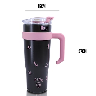 Foto 2 | Vaso Térmico Playbox de Acero Inoxidable con Popote 1200 ml