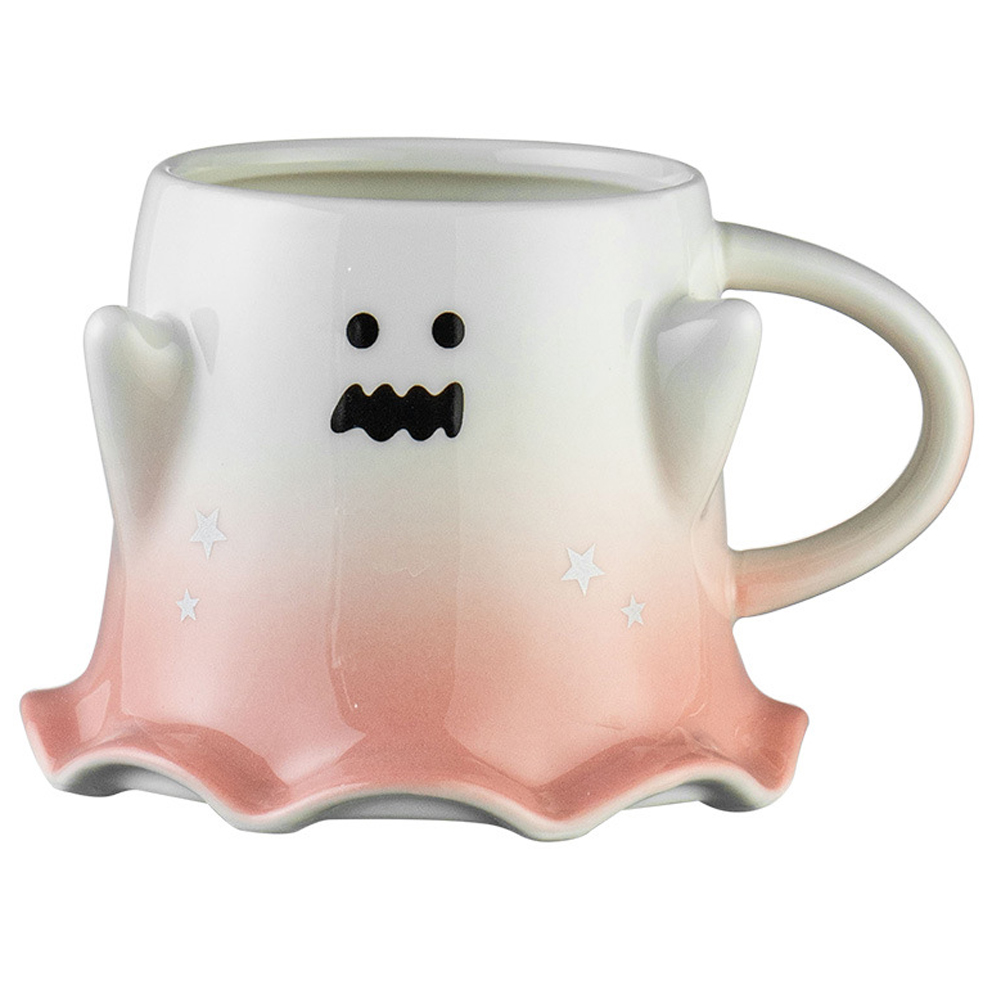 Foto 2 pulgar | Taza De Cerámica En Forma Fantasma Mágico 450ml Rosa