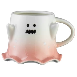 Foto 1 | Taza De Cerámica En Forma Fantasma Mágico 450ml Rosa