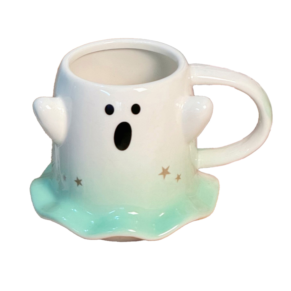 Foto 2 pulgar | Taza De Cerámica En Forma Fantasma Mágico 450ml Aqua