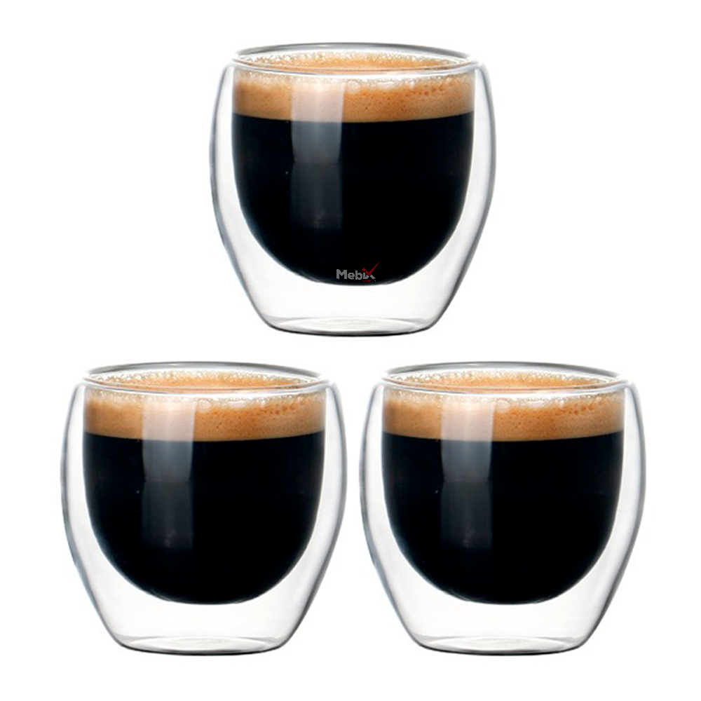 Set De 3 Tazas Para Café Espresso