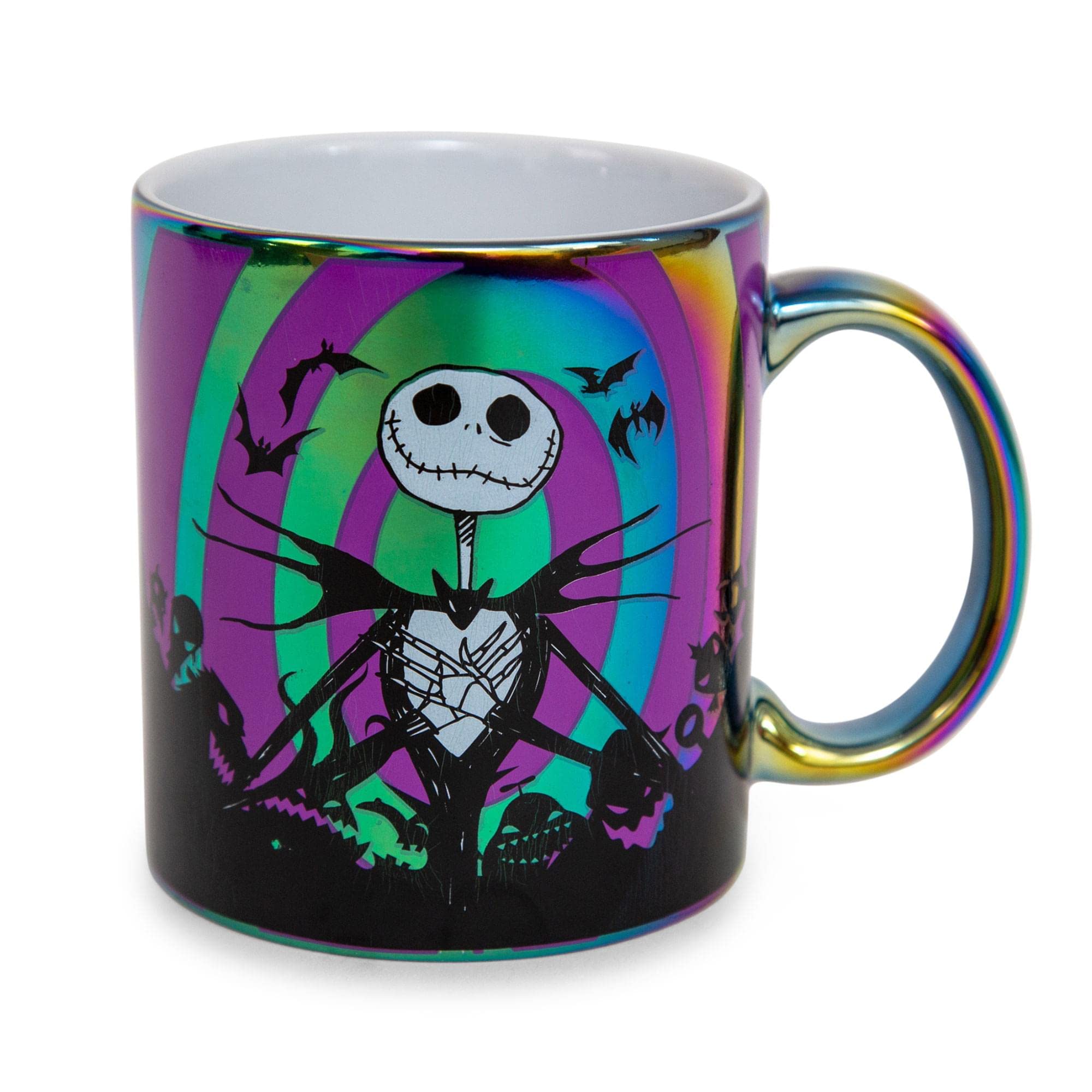 Foto 2 | Taza De Cerámica Plateada Buffalo Disney Nightmare Before Christmas - Venta Internacional.