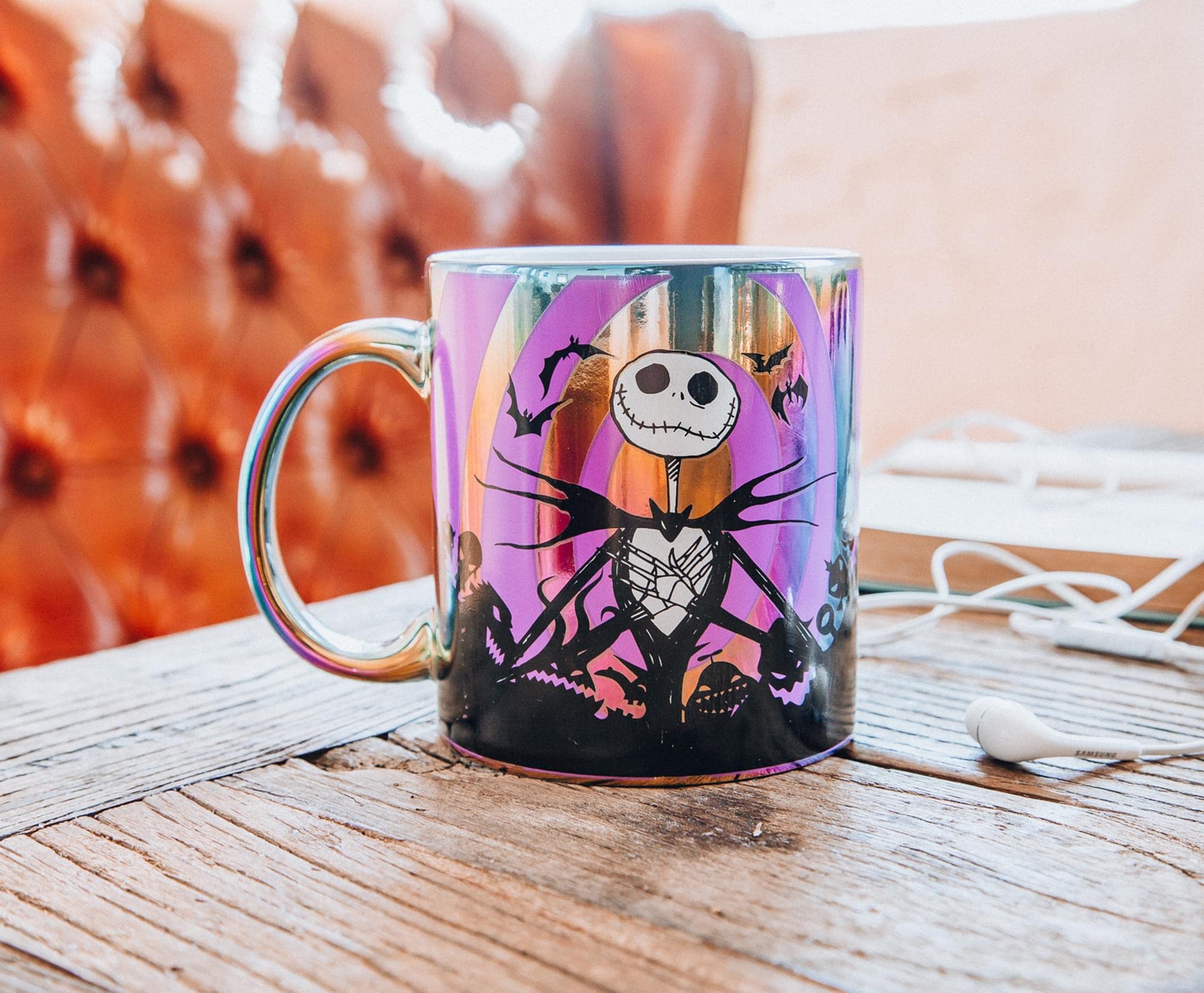 Foto 6 pulgar | Taza De Cerámica Plateada Buffalo Disney Nightmare Before Christmas - Venta Internacional.