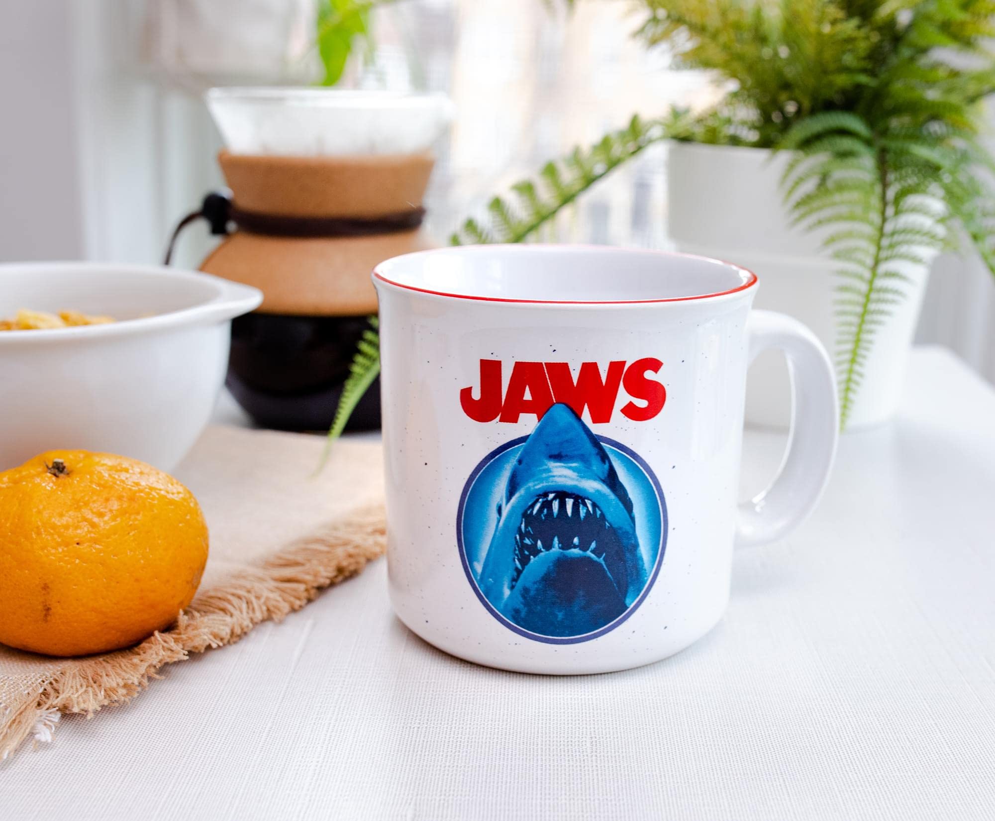 Foto 3 | Taza De Cerámica Estilo Camper Silver Buffalo Jaws 600 Ml - Venta Internacional.