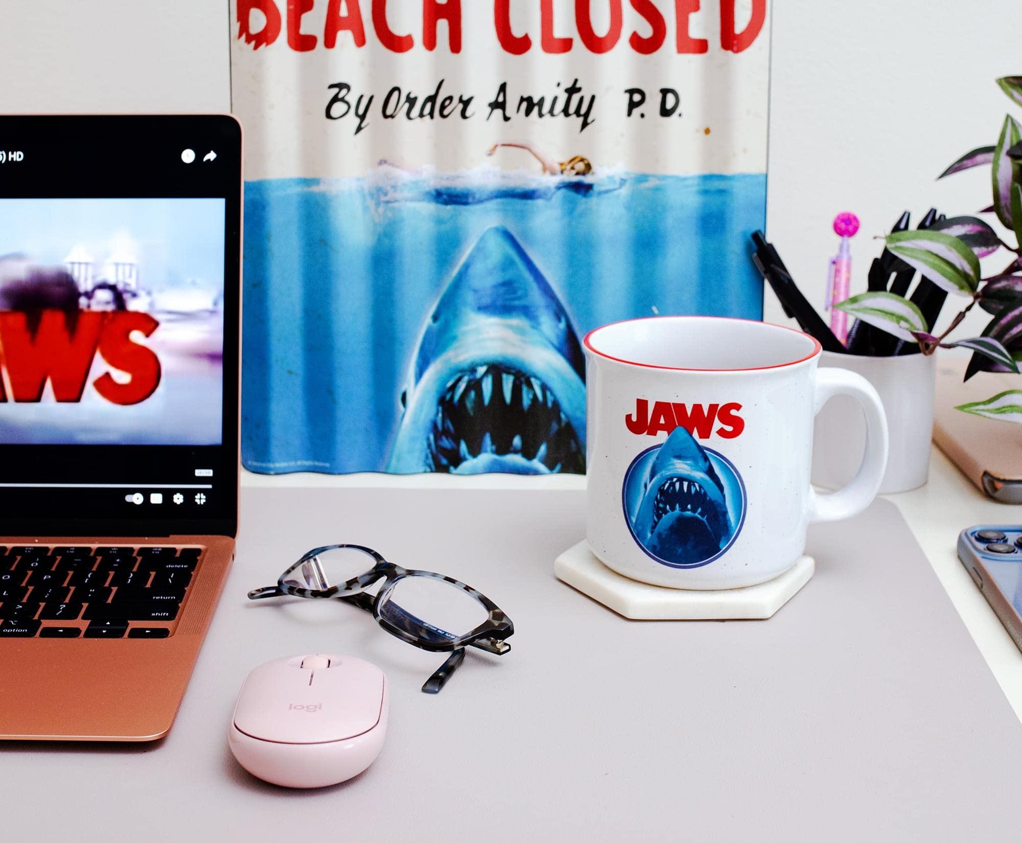 Foto 8 pulgar | Taza De Cerámica Estilo Camper Silver Buffalo Jaws 600 Ml - Venta Internacional.