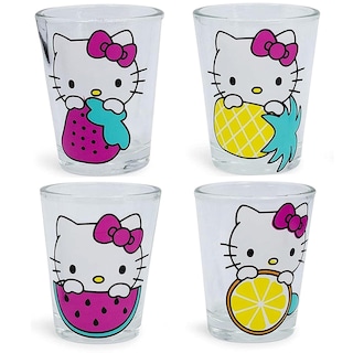 Foto 1 | Set De Minivasos Silver Buffalo Sanrio Hello Kitty 45 Ml X4 - Venta Internacional.