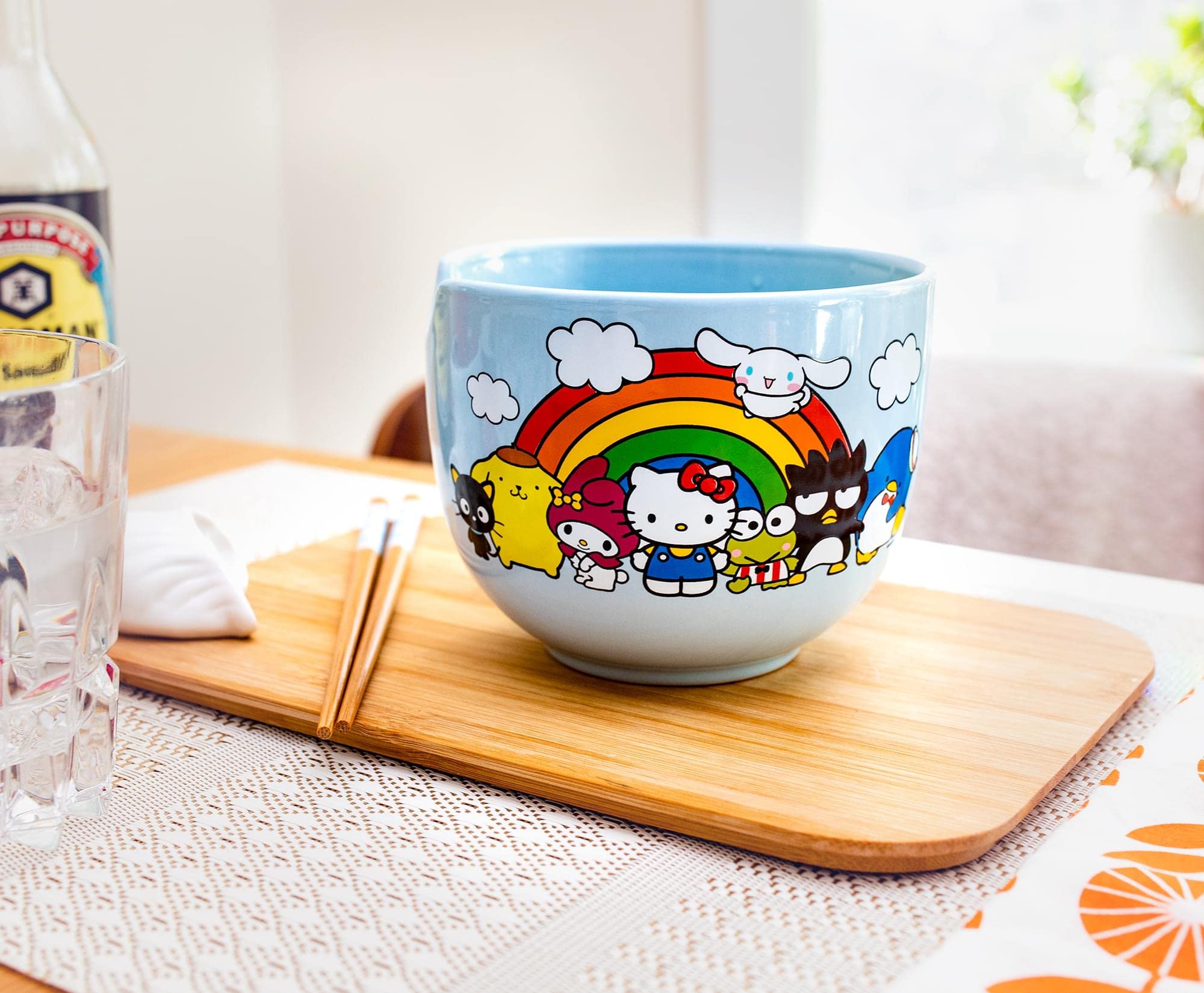 Foto 7 pulgar | Juego De Vajilla Toynk Sanrio Hello Kitty Rainbow Ceramic - Venta Internacional.