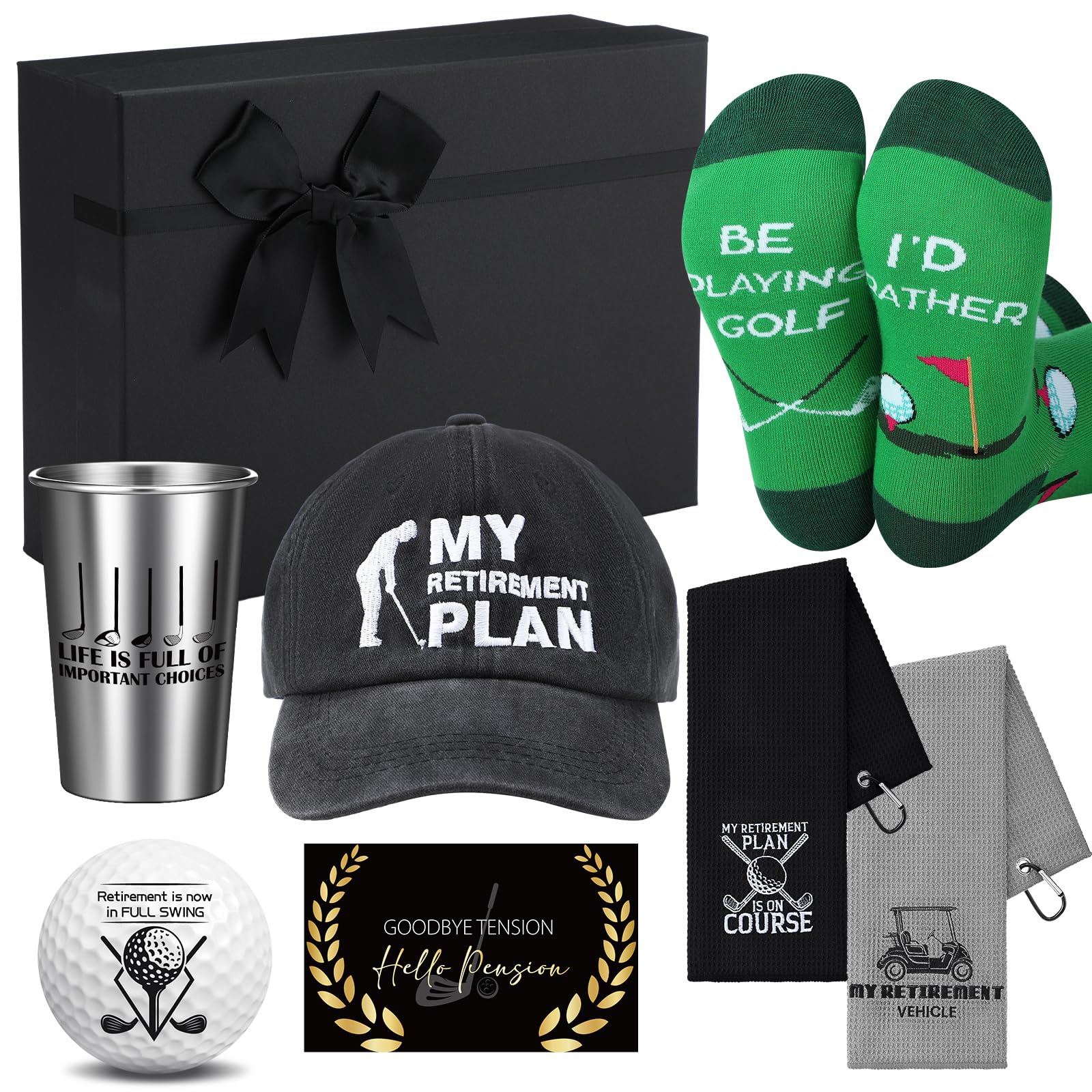 Foto 1 | Set De Regalo De Golf De Jubilación Skylety Para Hombre Con Copa De Acero Inoxidable - Venta Internacional.