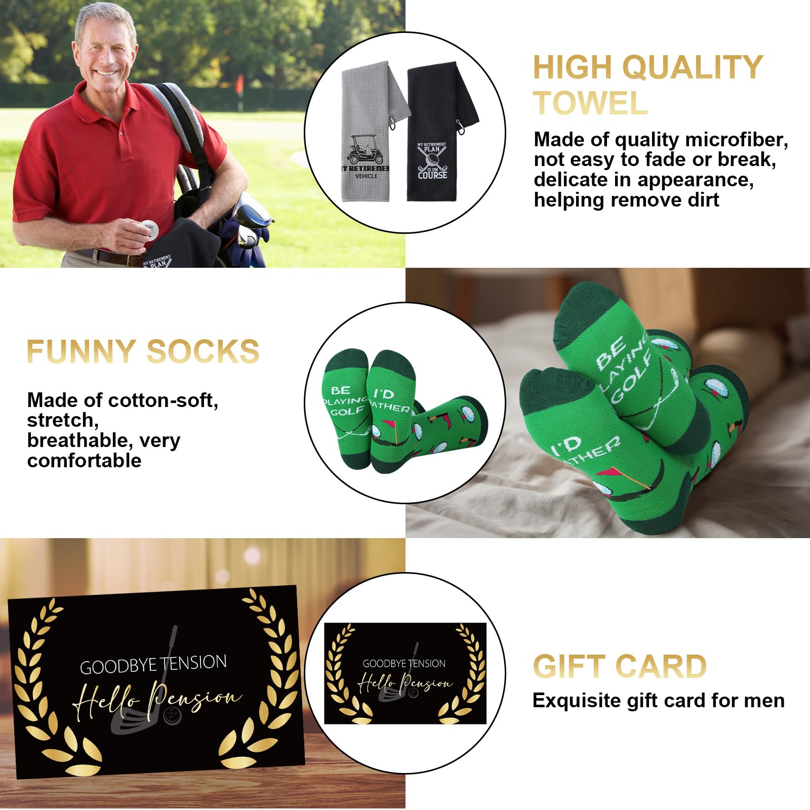 Foto 4 pulgar | Set De Regalo De Golf De Jubilación Skylety Para Hombre Con Copa De Acero Inoxidable - Venta Internacional.