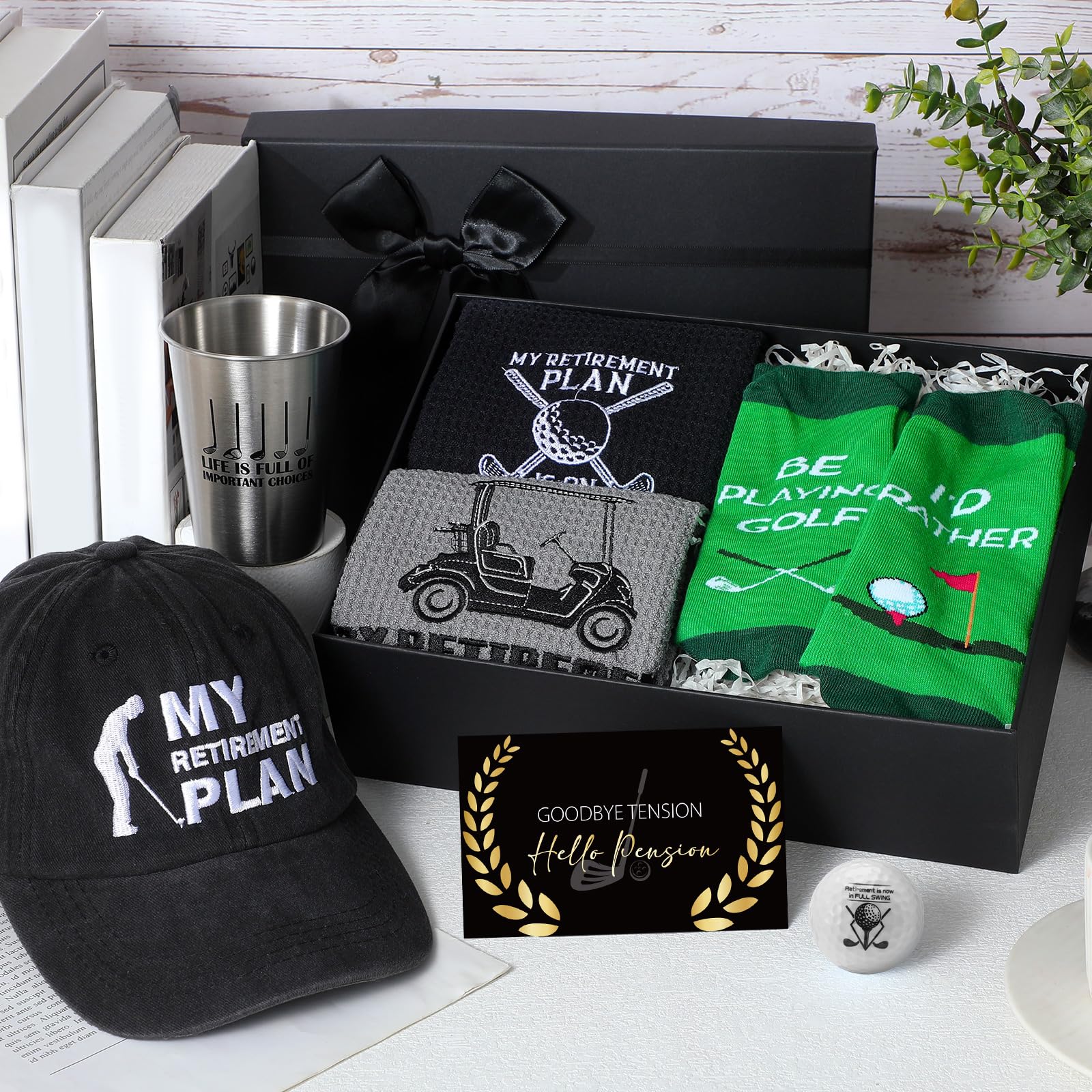Foto 4 | Set De Regalo De Golf De Jubilación Skylety Para Hombre Con Copa De Acero Inoxidable - Venta Internacional.