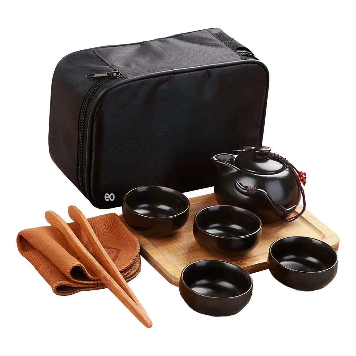 Foto 2 | Juego De Té Japones Con Estuche 9pzs Eo Safe Imports Esi-19452 Negro