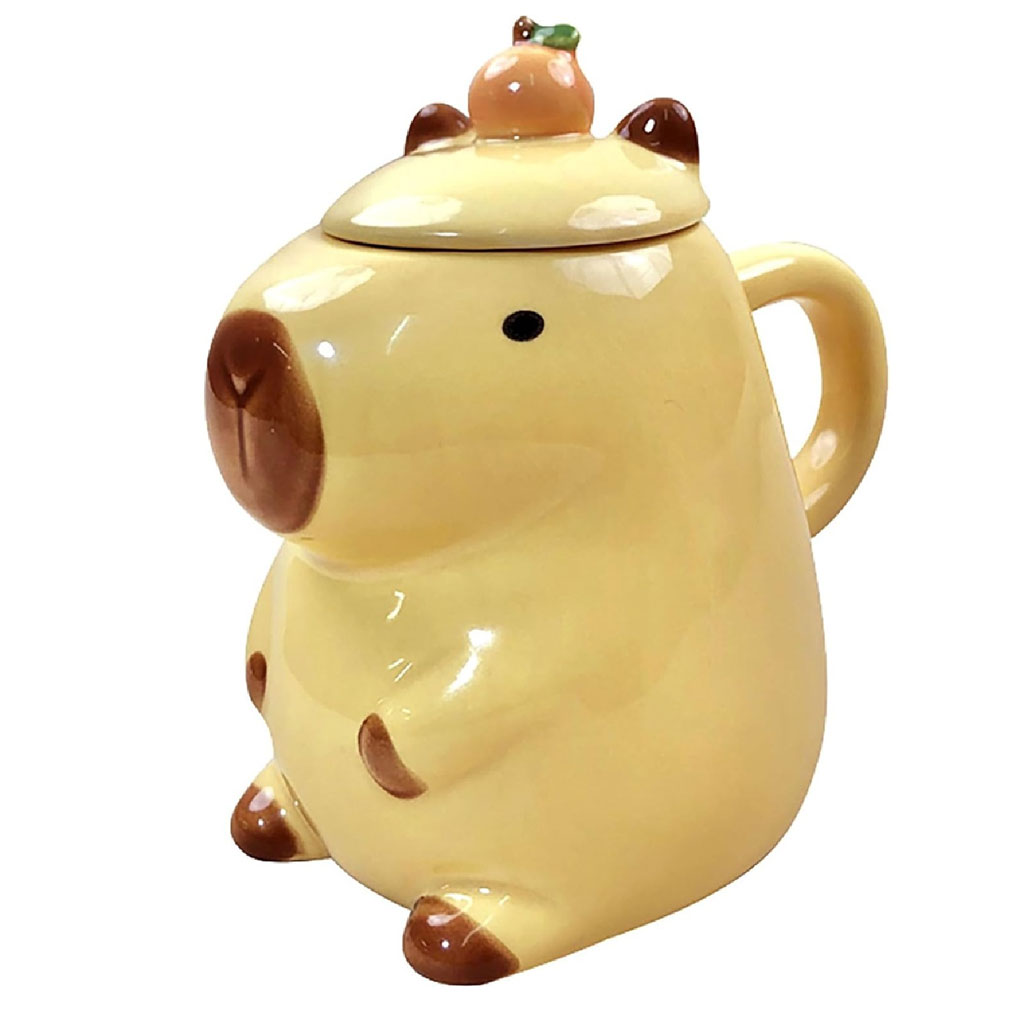 Foto 2 pulgar | Taza De Cerámica En Forma De Capibara Capybara – Ternura Y Estilo Para Tu Café Diario 350ml