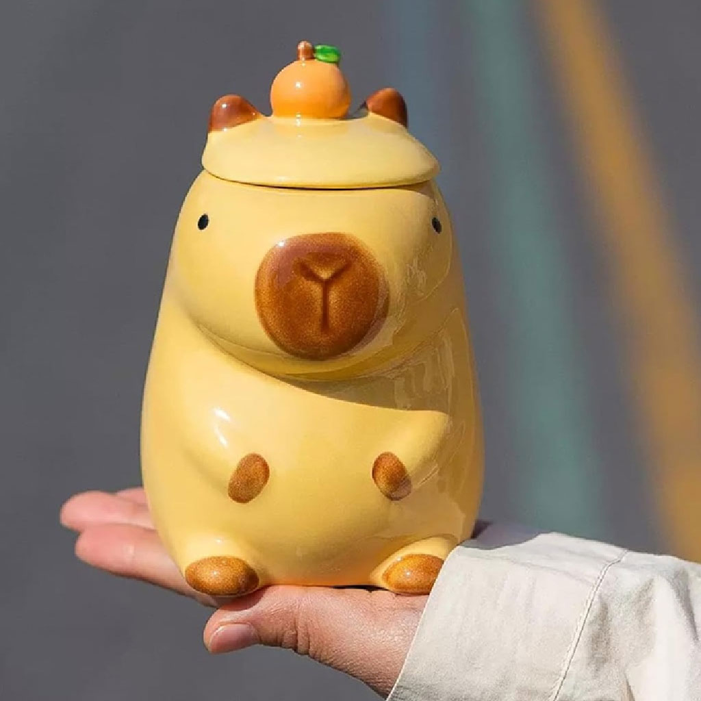 Foto 3 | Taza De Cerámica En Forma De Capibara Capybara – Ternura Y Estilo Para Tu Café Diario 350ml