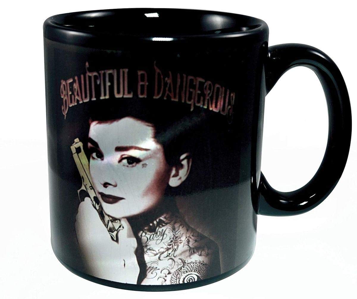 Foto 2 pulgar | Taza De Café Just Funky Audrey Hepburn Beautiful De Cerámica De 600 Ml - Venta Internacional.