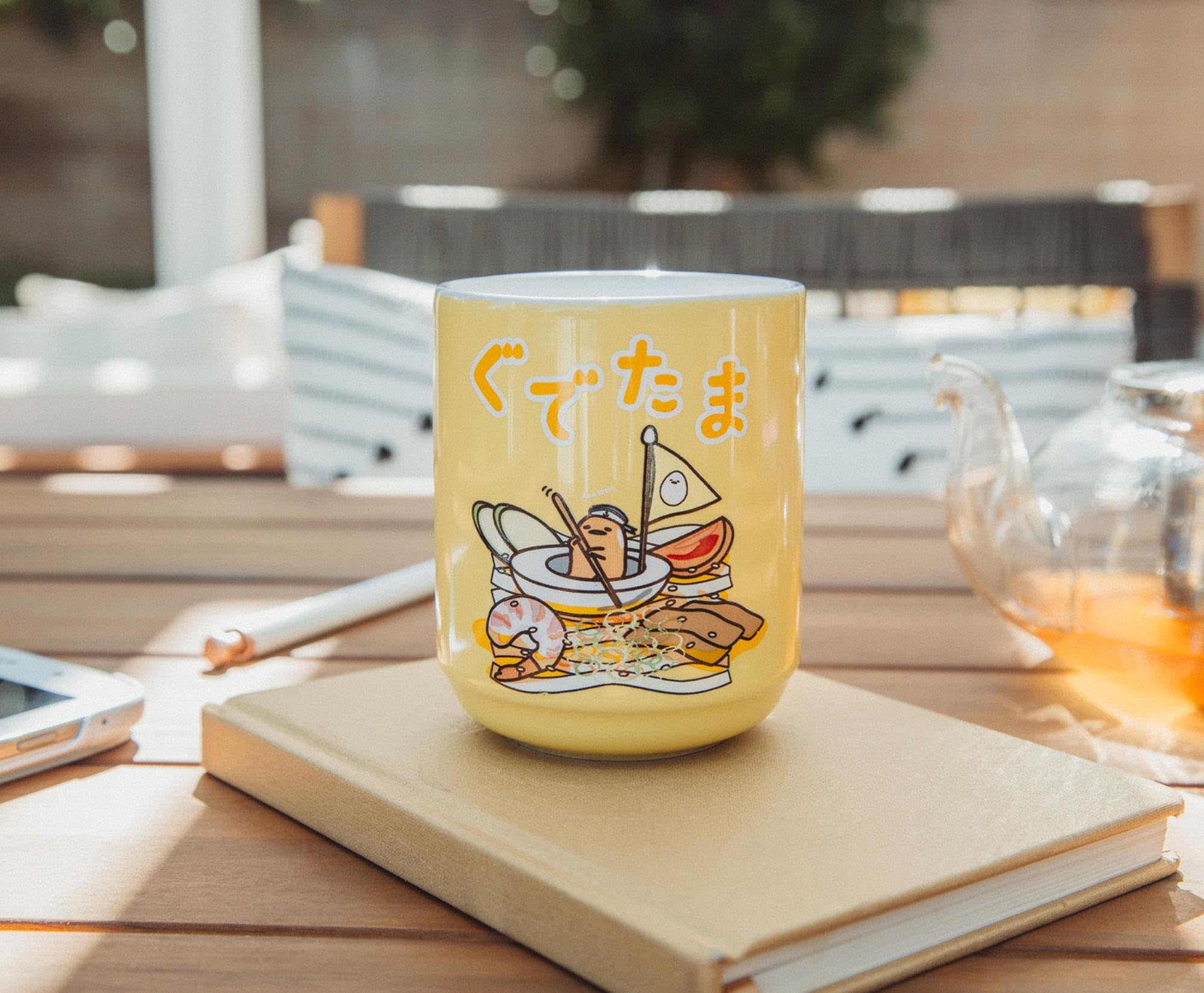 Foto 7 pulgar | Taza De Té Silver Buffalo Sanrio Gudetama Sailing On Ramen 270 Ml - Venta Internacional.