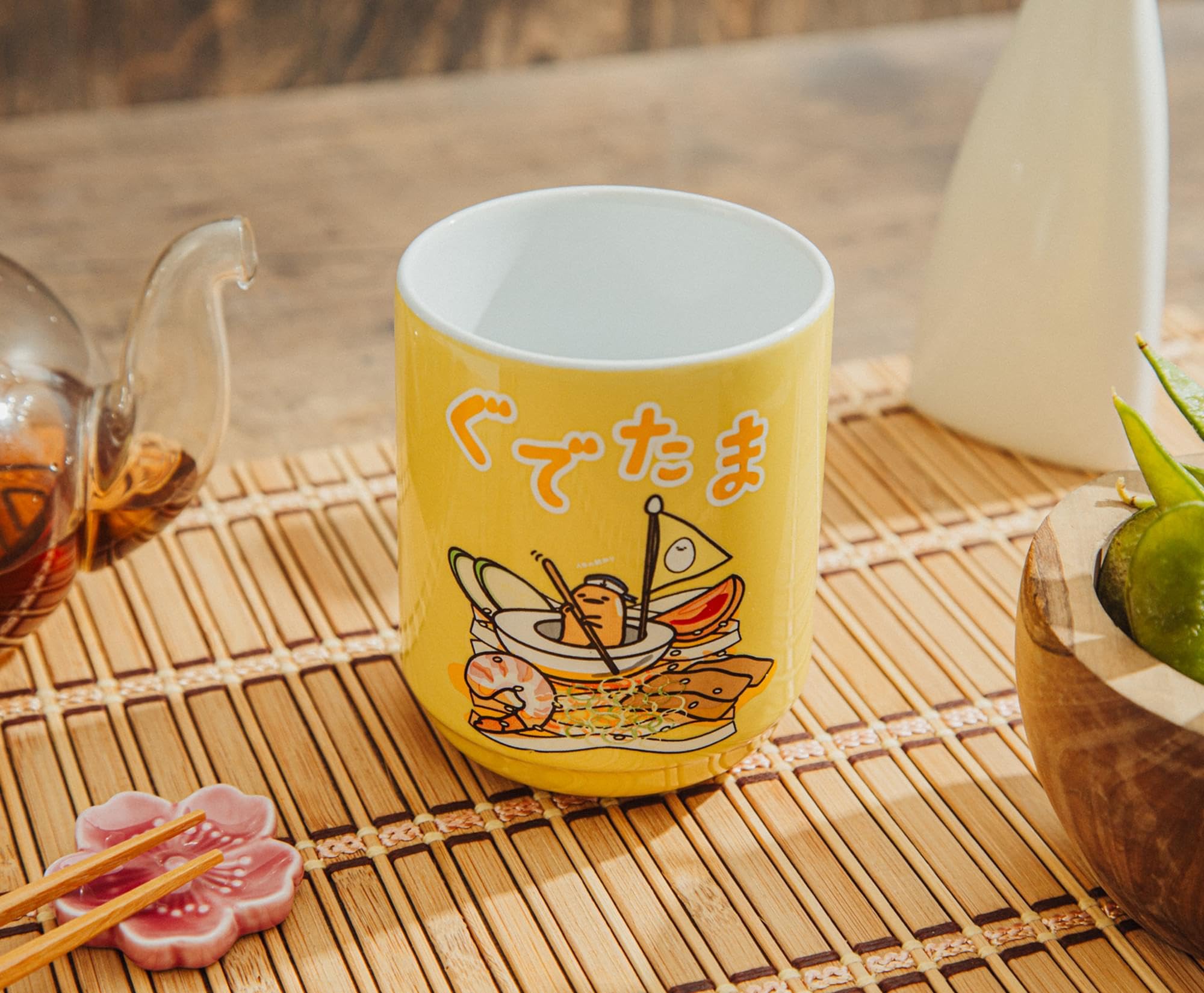 Foto 8 pulgar | Taza De Té Silver Buffalo Sanrio Gudetama Sailing On Ramen 270 Ml - Venta Internacional.