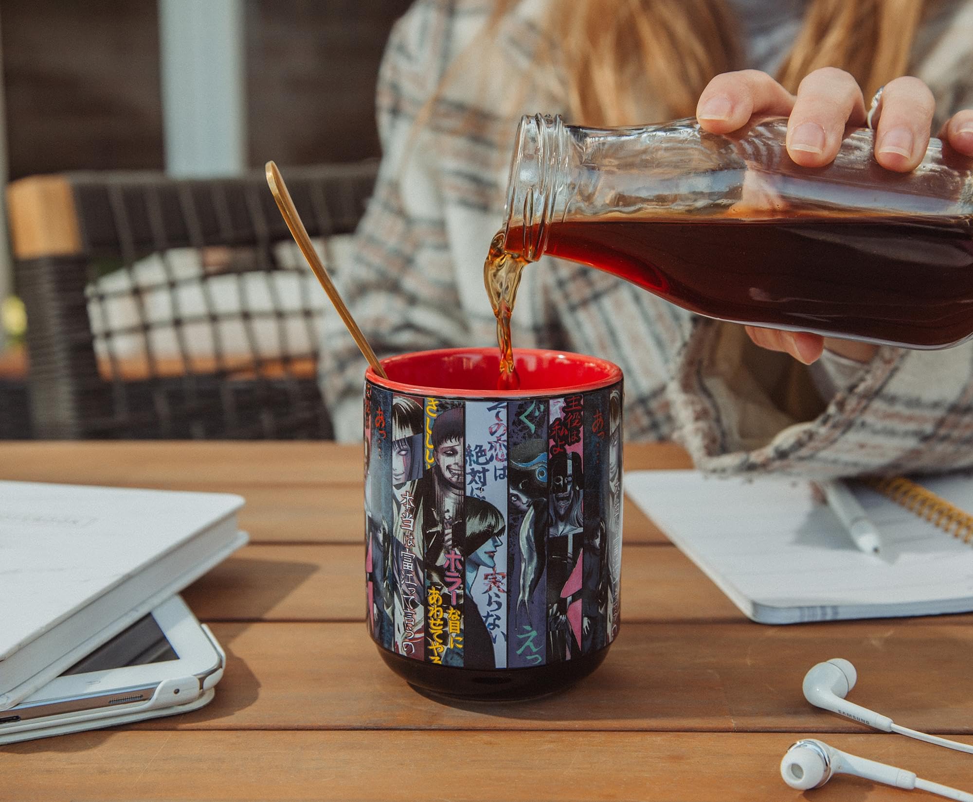 Foto 4 | Póster Plateado Con Forma De Taza De Té Buffalo Junji Ito  Cerámica Asiática - Venta Internacional.