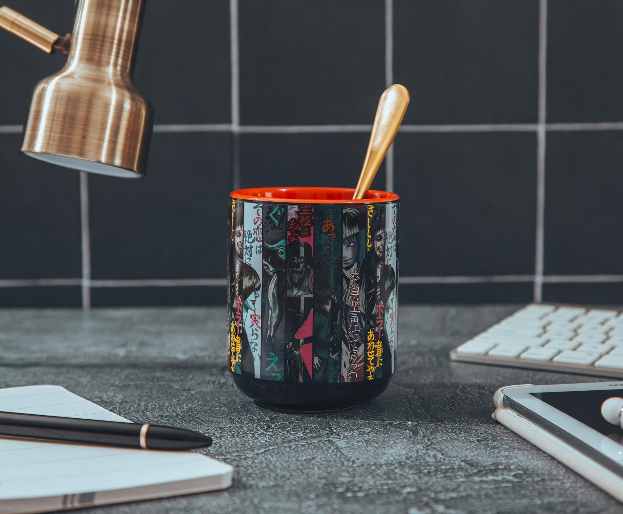 Foto 6 | Póster Plateado Con Forma De Taza De Té Buffalo Junji Ito  Cerámica Asiática - Venta Internacional.