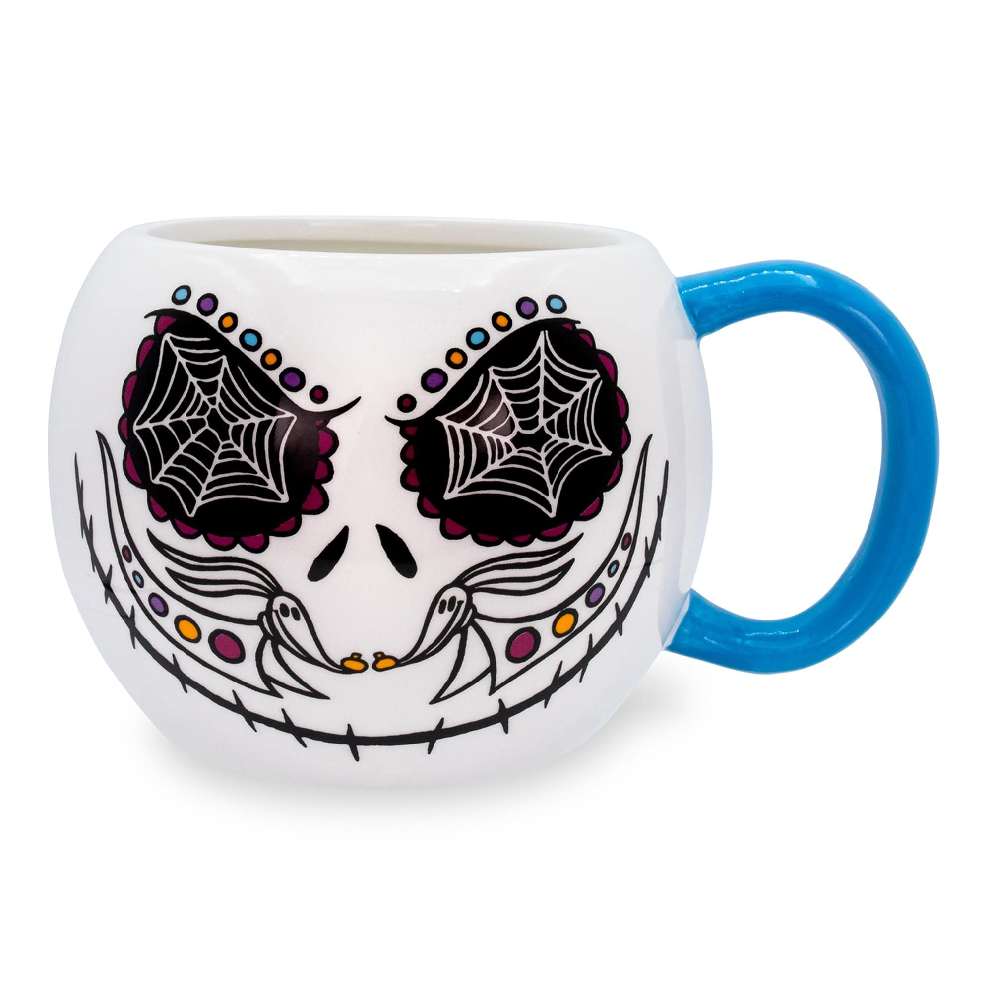 Foto 2 pulgar | Taza De Cerámica Plateada Buffalo Disney Nightmare Before Christmas - Venta Internacional.
