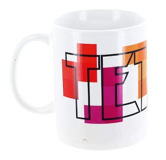 Foto 3 | Taza De Cerámica Con El Logotipo De Tetris De Just Funky 325 Ml - Venta Internacional.