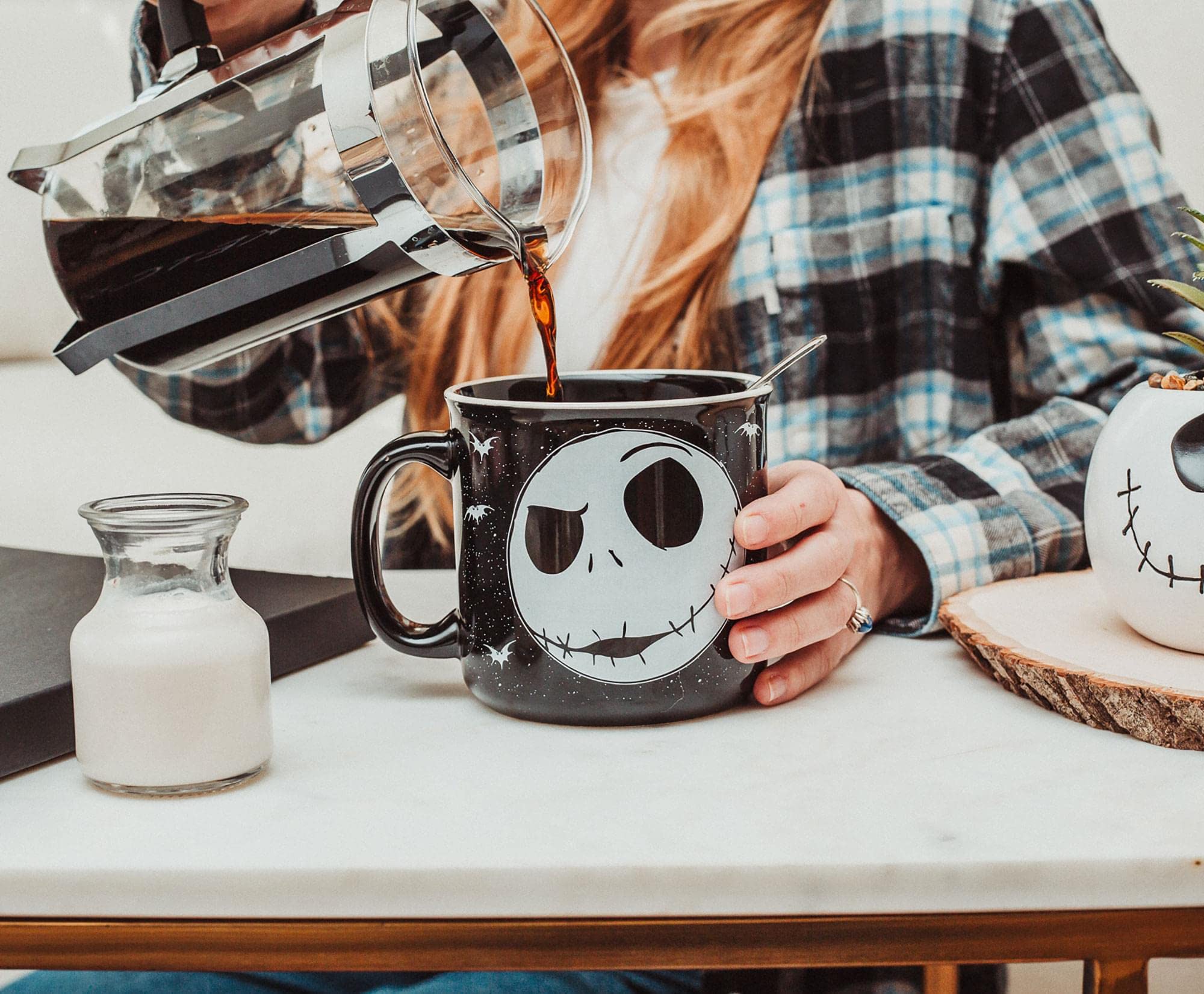 Foto 6 pulgar | Taza Camper De Cerámica Silver Buffalo Disney Nightmare  600 Ml  Jack - Venta Internacional.