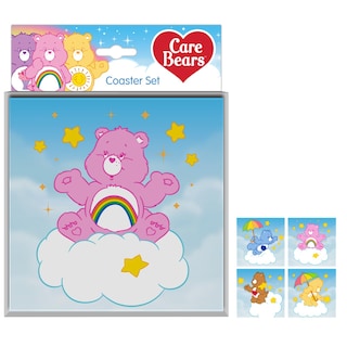 Foto 1 | Juego De Posavasos Silver Buffalo Care Bears De Cristal Paquete De 4 - Venta Internacional.