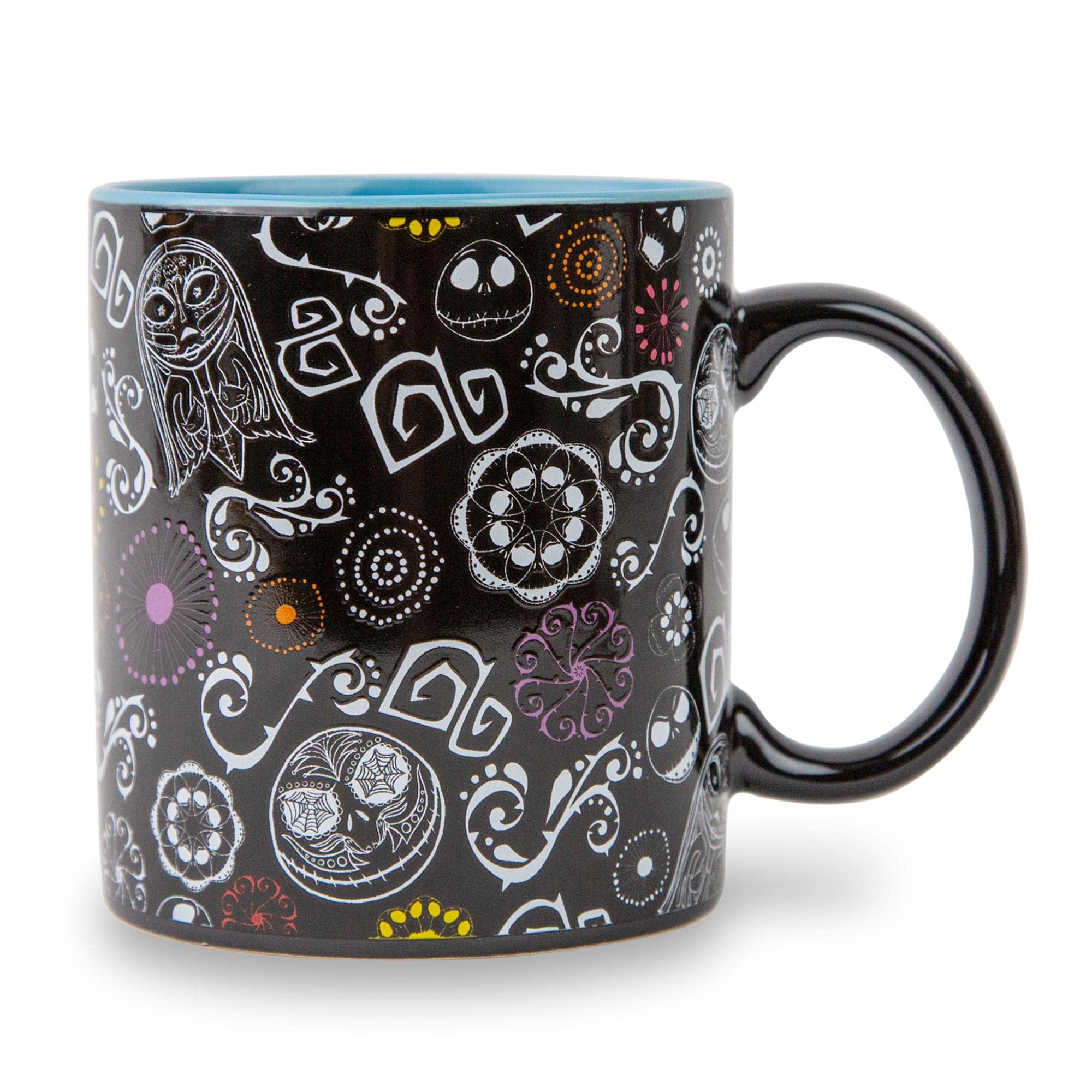 Foto 2 pulgar | Taza De Cerámica Plateada Buffalo Disney Nightmare Before Christmas - Venta Internacional.