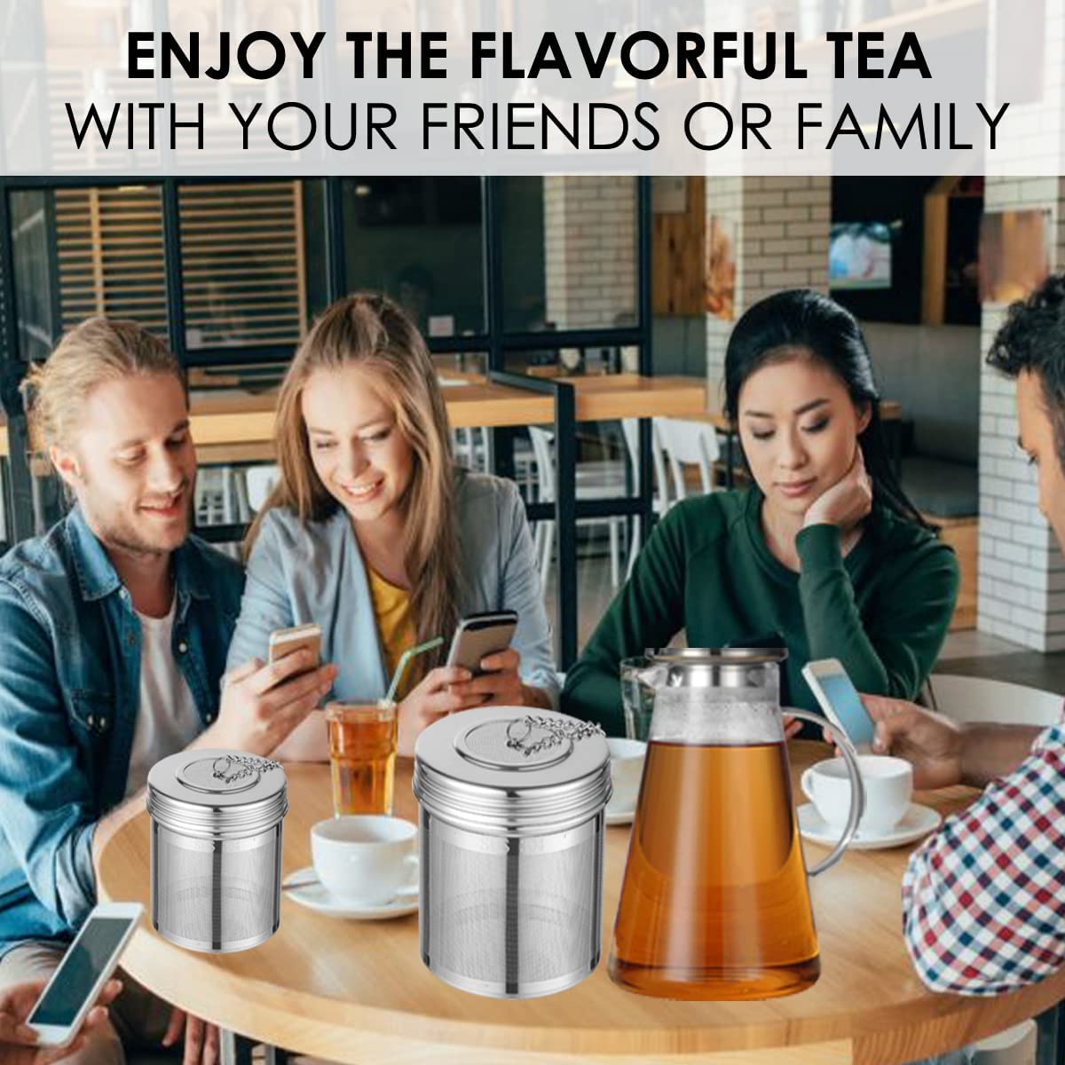 Foto 2 | Venta Internacional- Filtro De Té E Infusor De Cocina Jieyou Extrafine Mesh