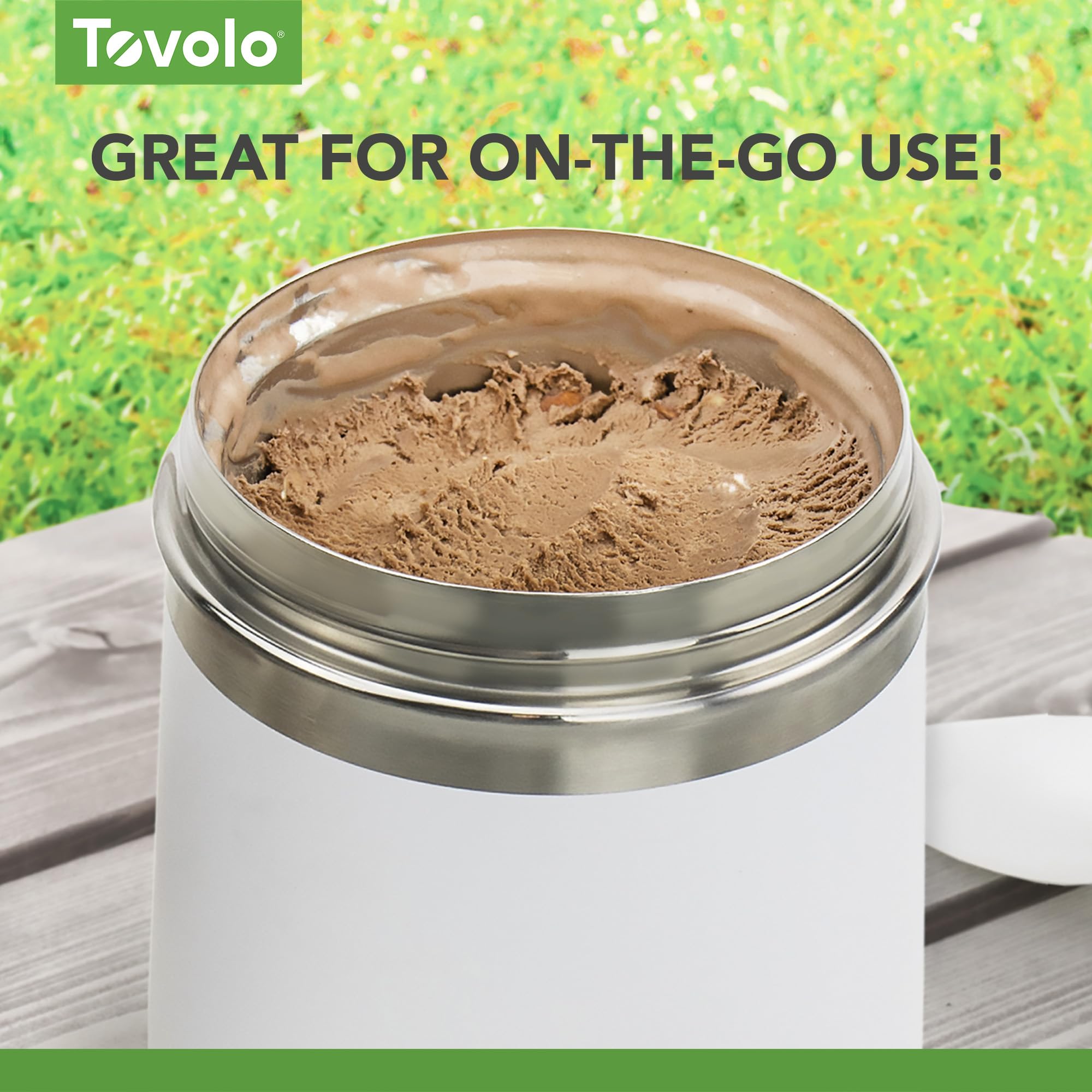Foto 3 pulgar | Recipiente Para Alimentos Tovolo Traveler 2l De Acero Inoxidable Blanco - Venta Internacional.