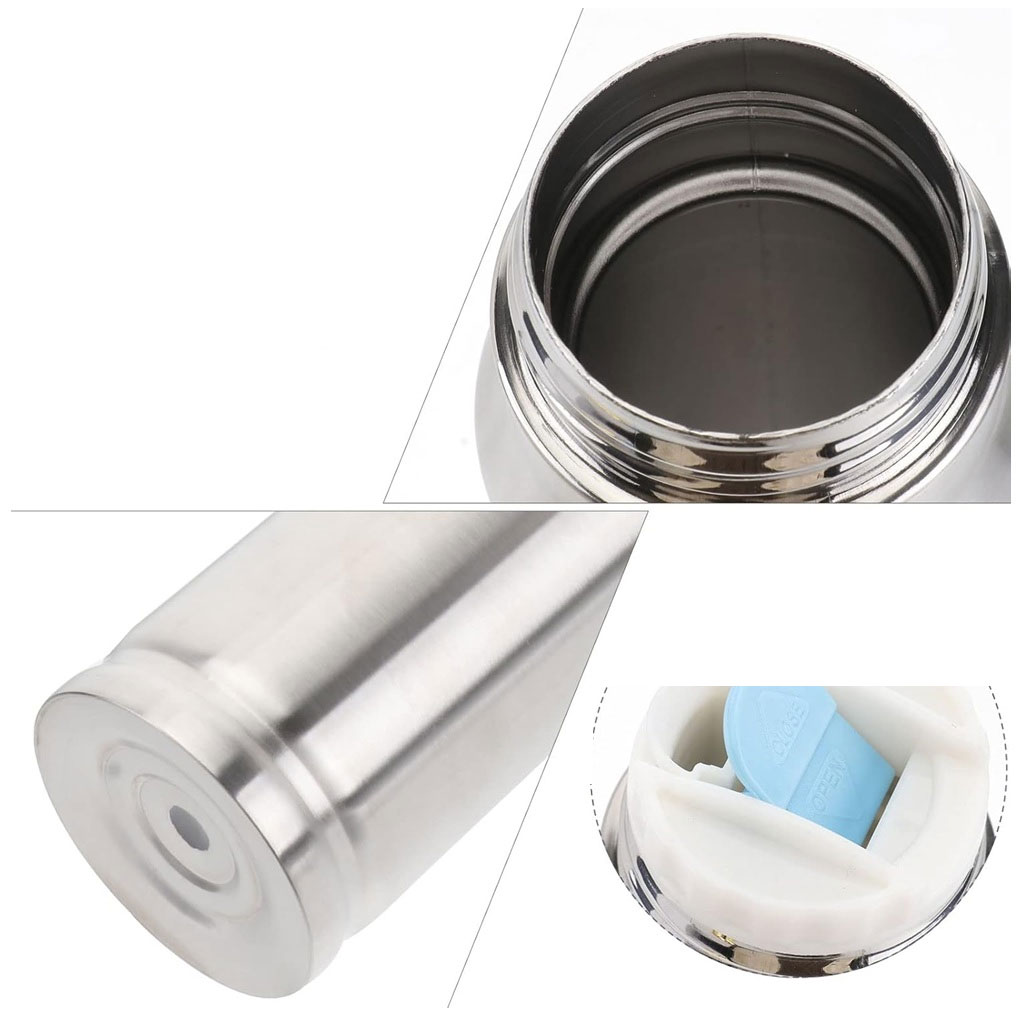 Foto 5 pulgar | Termo Bala Acero Inoxidable Con Dosificador 500ml Plata