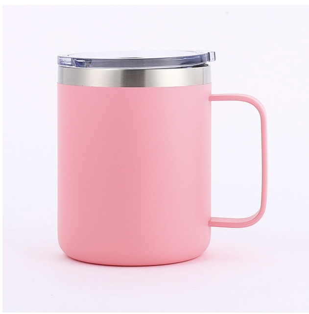 Foto 2 pulgar | Taza para Café Acero Inoxidable 14 oz Rosa