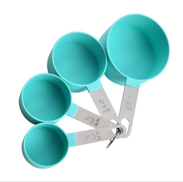 Foto 2 pulgar | Venta Internacional- Juego de Tazas y Cucharas Medidoras Azules Httn Kitchend