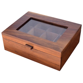 Foto 5 | Caja Para Te Con Acrilico Parota